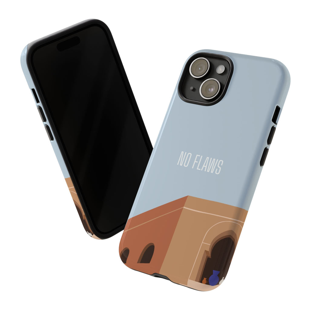 Minimal Desert Illustration “No Flaws” Protective Tough Case