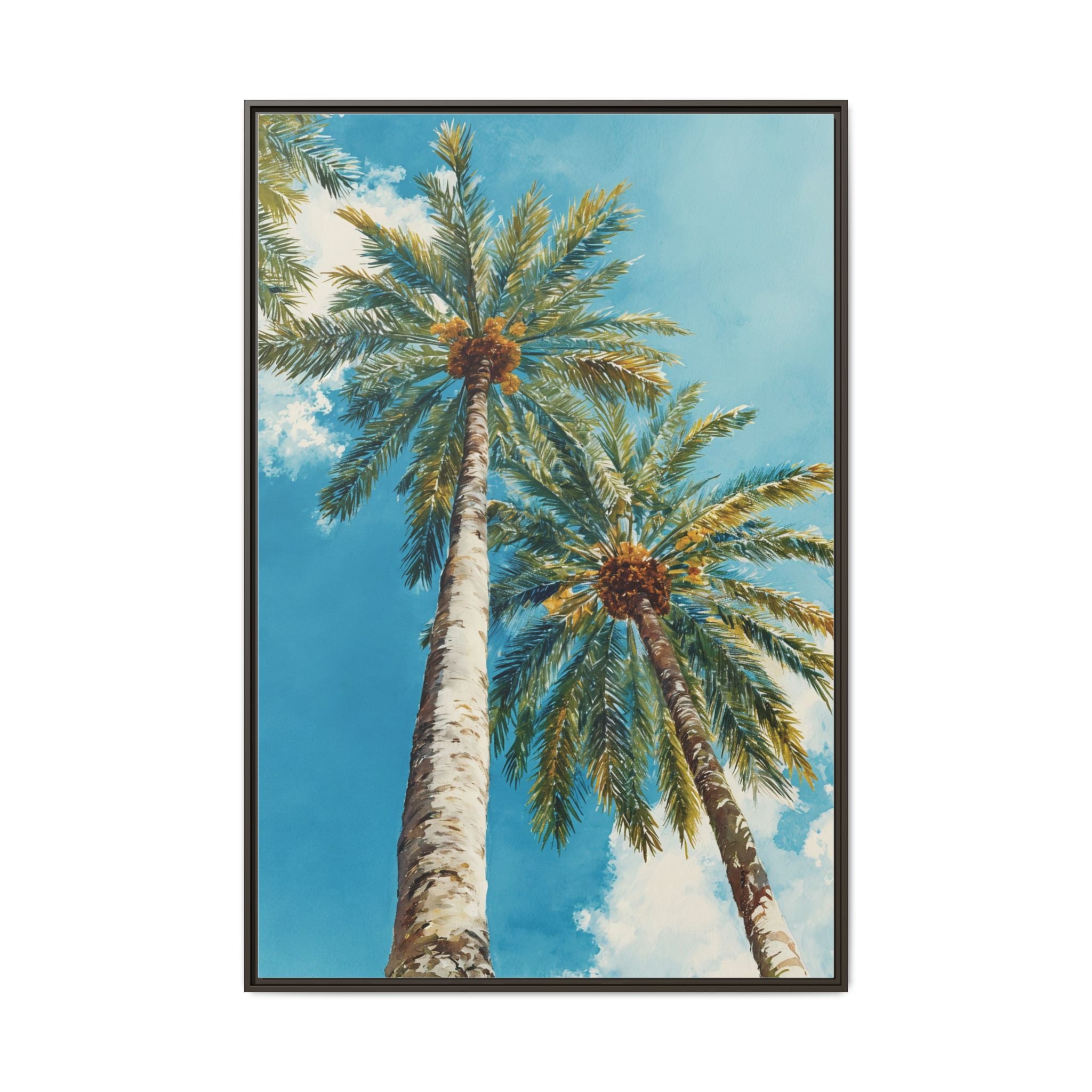 Palm Tree Sky Matte Canvas Print