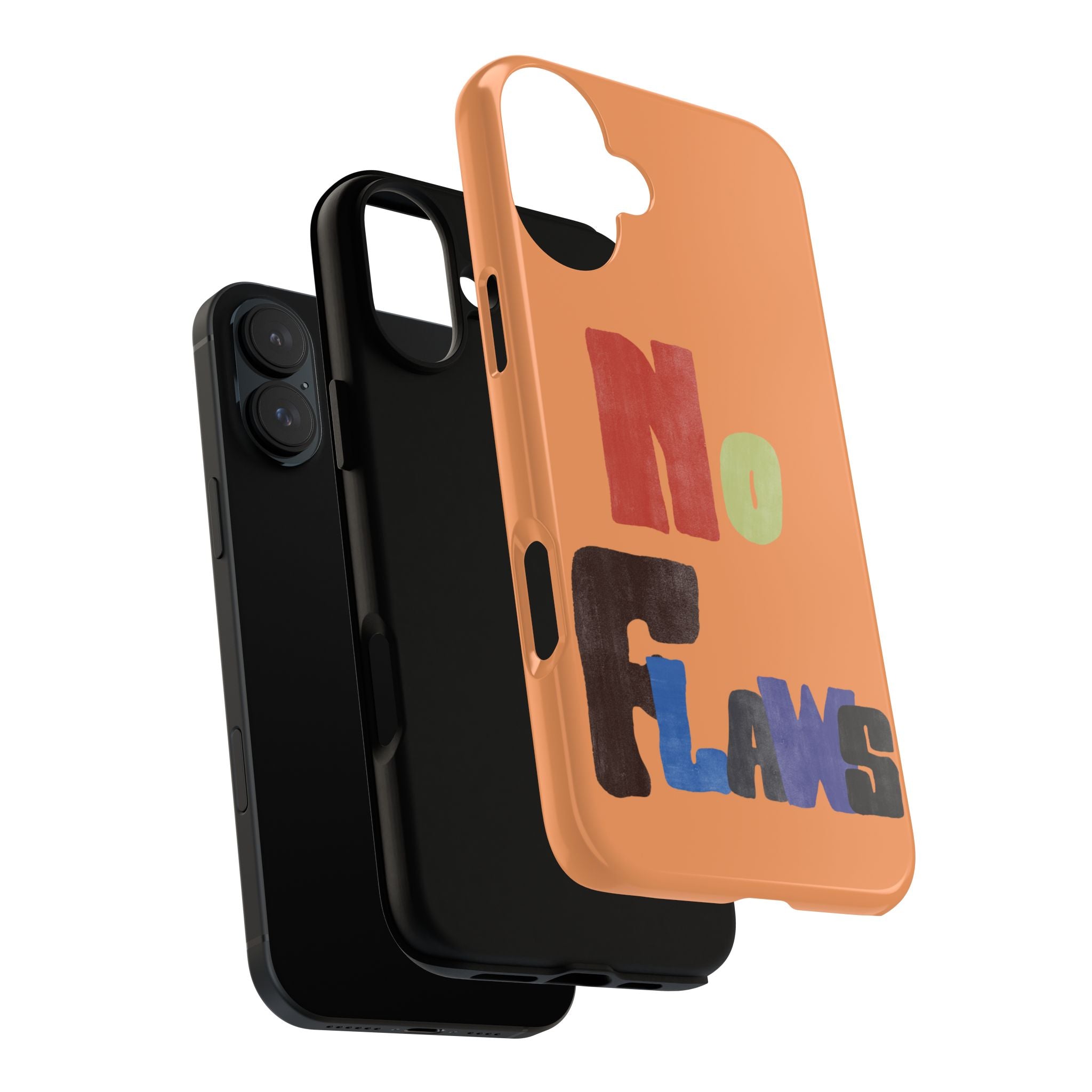 "No Flaws" Retro Hand-Lettered Protective Cover