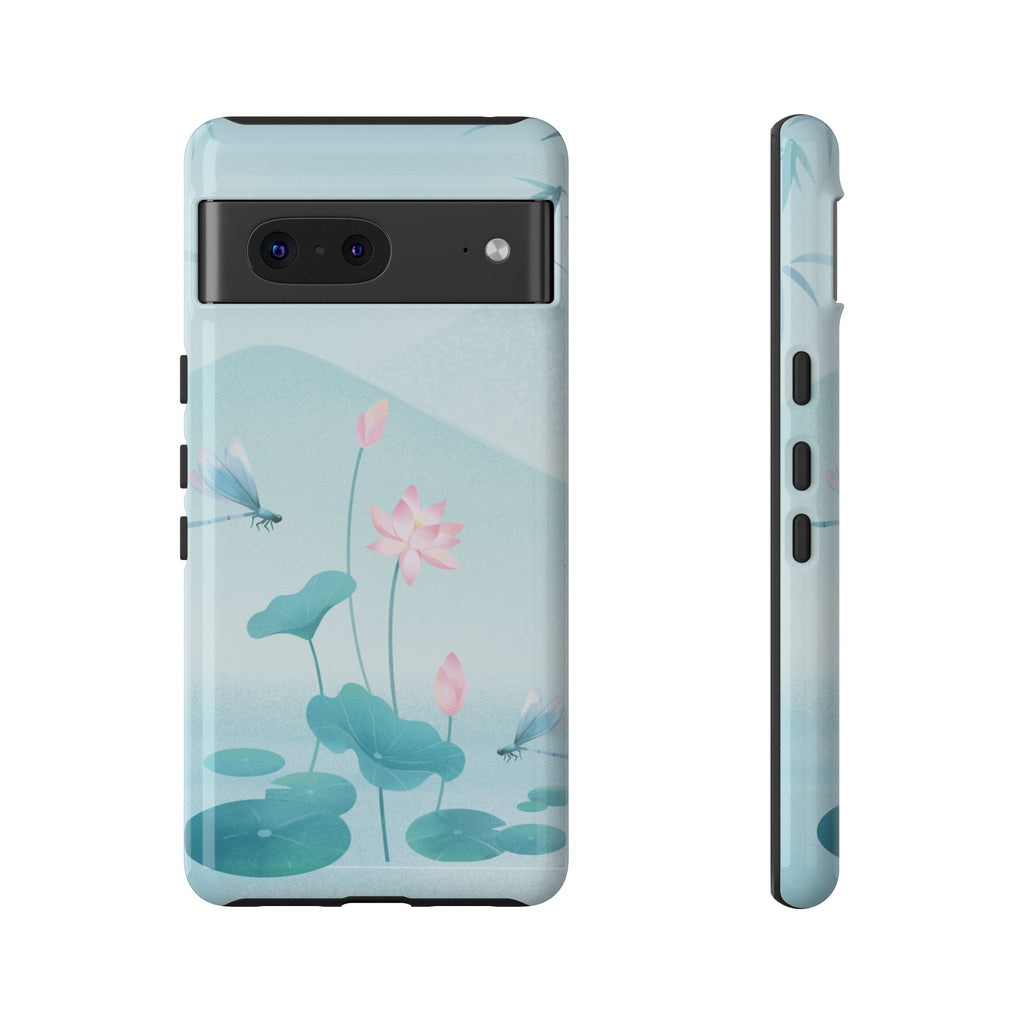 Lotus Pond Phone Case — Serene Floral iPhone Protective Cover