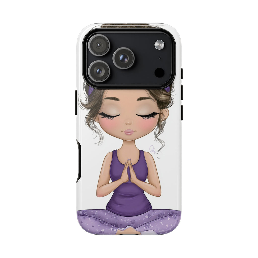 Yoga Phone Case for Mindfulness Gift for Yogis, Meditation Accessory, Zen Vibe