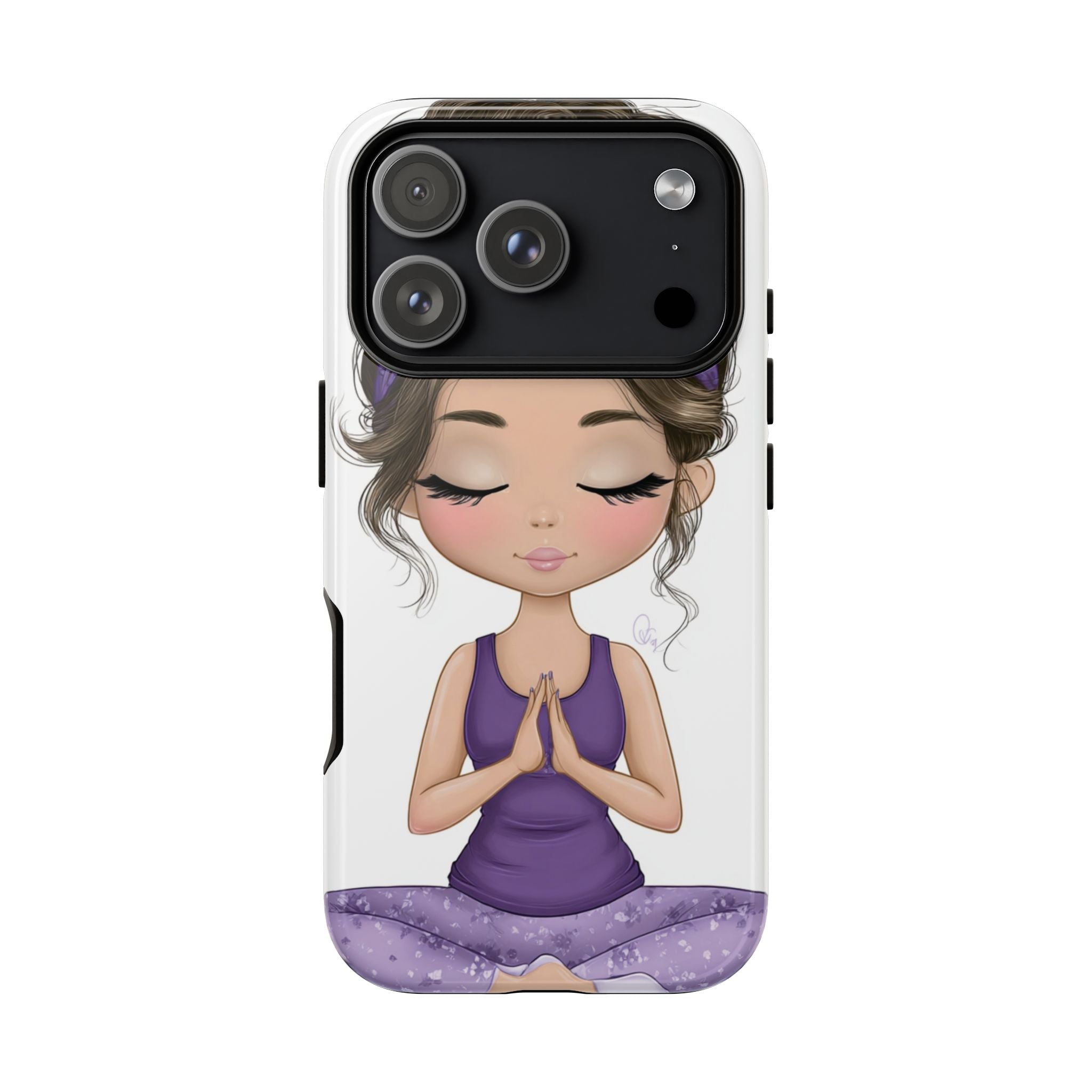 Yoga Phone Case for Mindfulness Gift for Yogis, Meditation Accessory, Zen Vibe