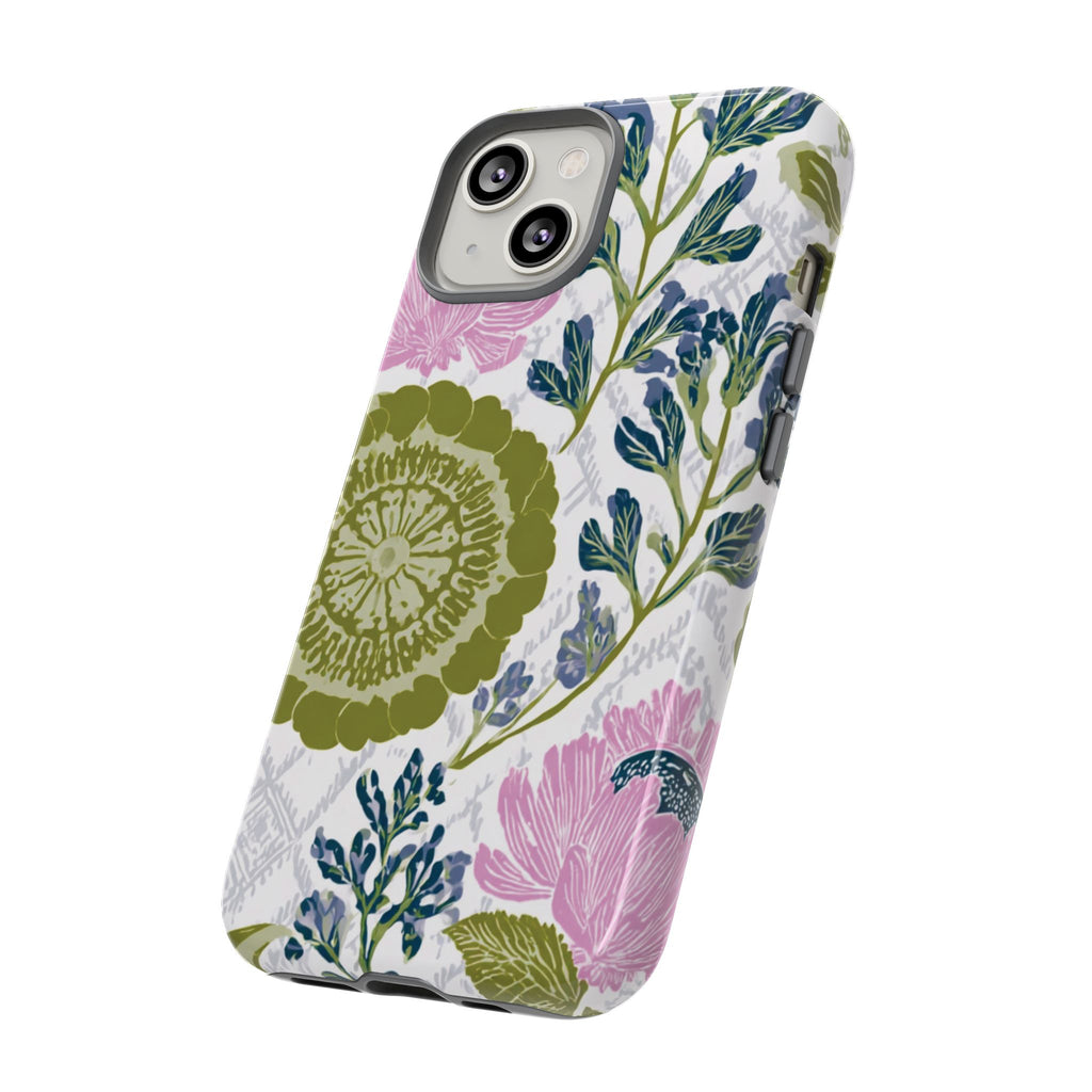 Floral Phone Case, Tough Cases with Elegant Design, Stylish Phone Accessories