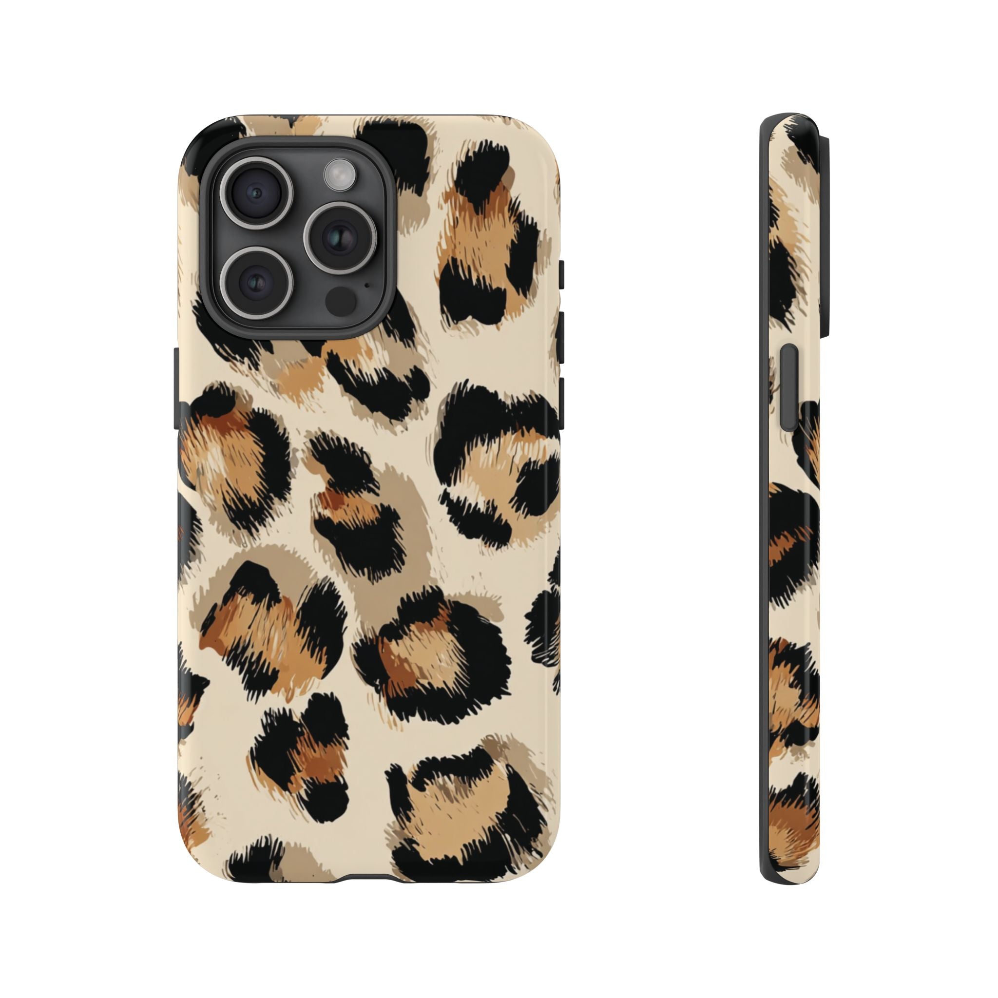 Stylish Leopard Print Phone Case, Animal Print, Tough Case, Gift for Her