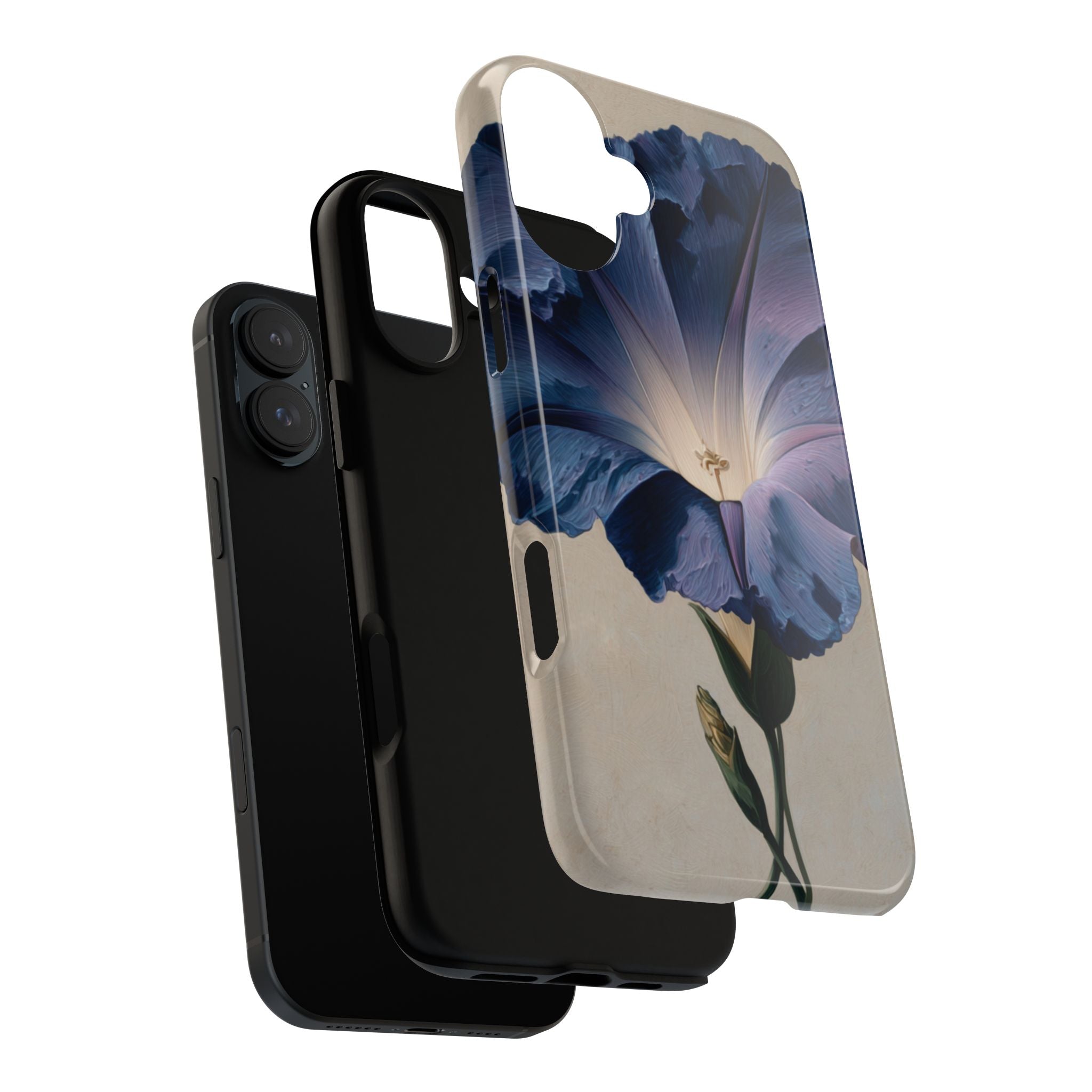 Floral Phone Case, Tough Cases with Purple Flower Design, Phone Accessories
