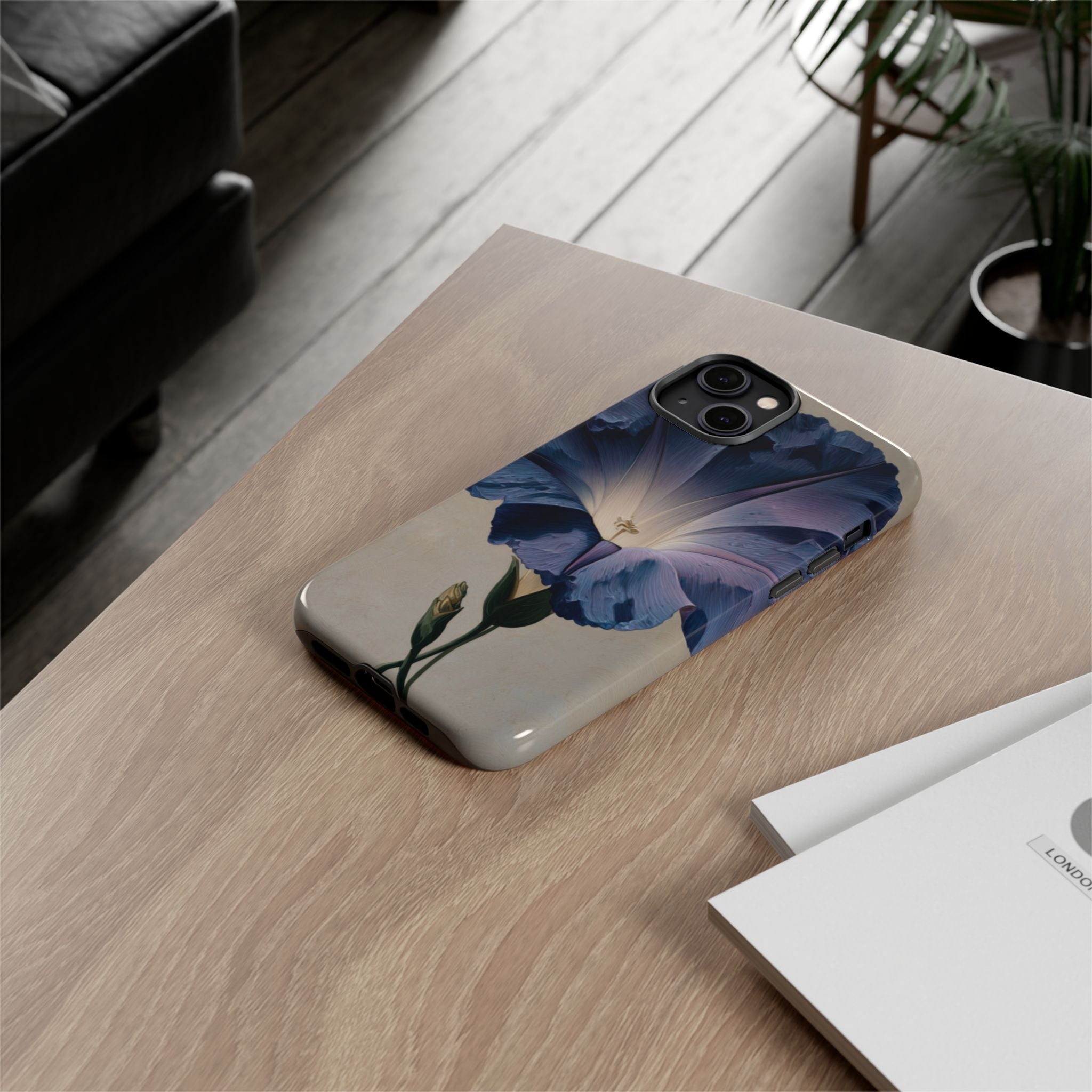Floral Phone Case, Tough Cases with Purple Flower Design, Phone Accessories