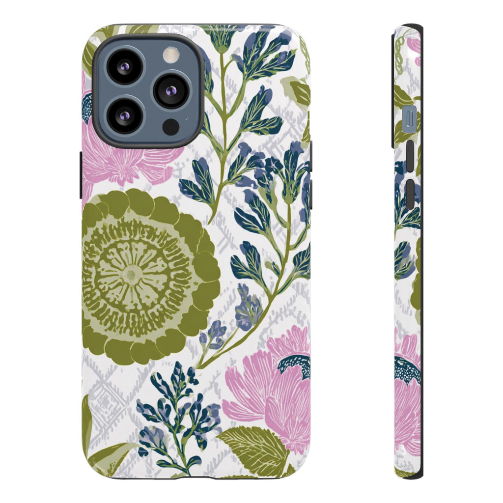 Floral Phone Case, Tough Cases with Elegant Design, Stylish Phone Accessories