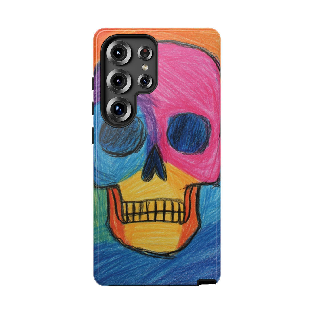 Vibrant Skull Phone Case | Tough Cases, Colorful Design, Unique Art Phone Cover