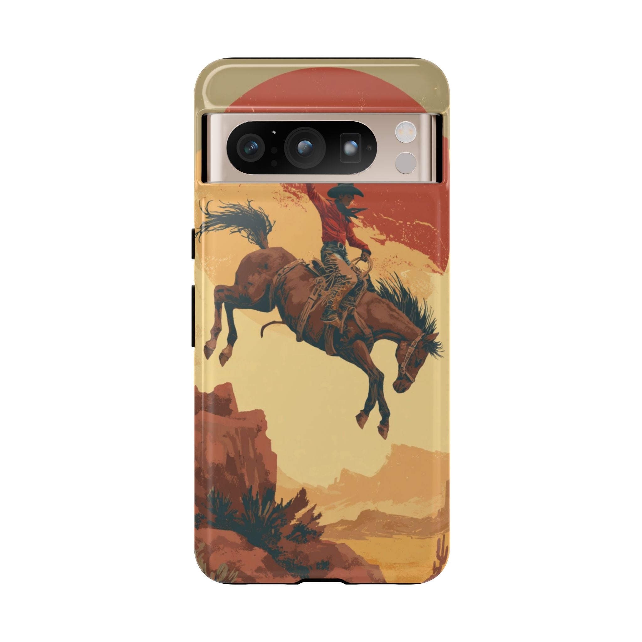 Cowboy Phone Case - Wild West Style, Tough Protection for Outdoor Lovers