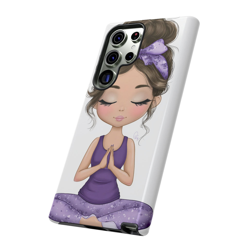 Yoga Phone Case for Mindfulness Gift for Yogis, Meditation Accessory, Zen Vibe