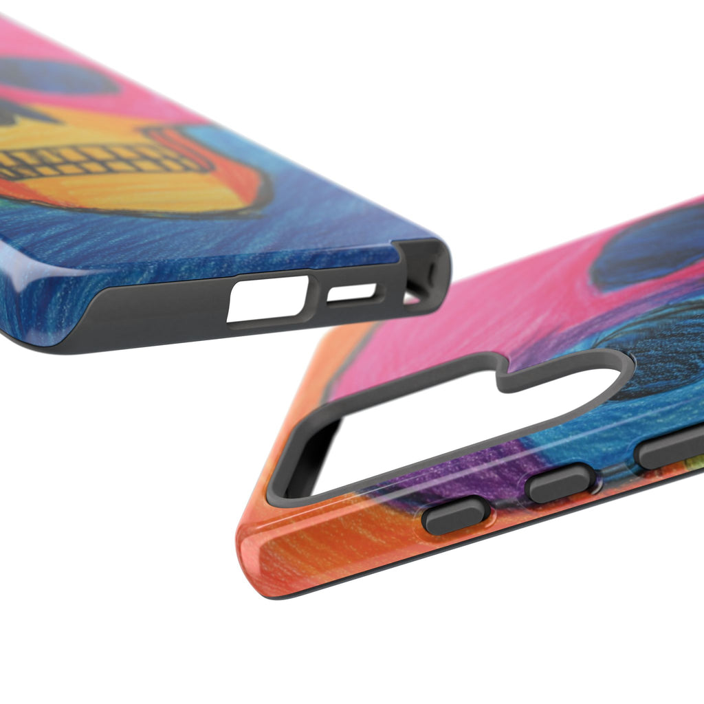 Vibrant Skull Phone Case | Tough Cases, Colorful Design, Unique Art Phone Cover