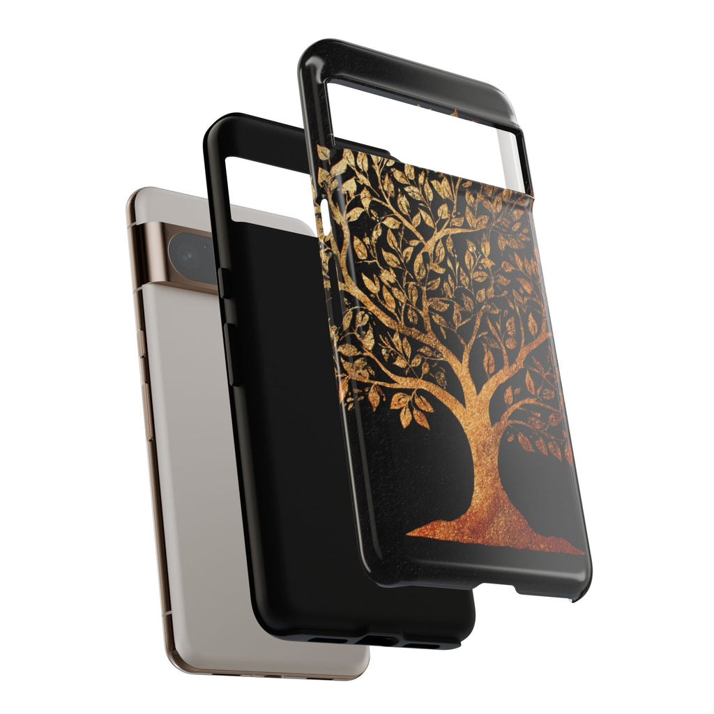 Golden Tree Phone Case, Tough Cases, Nature Lover Gift