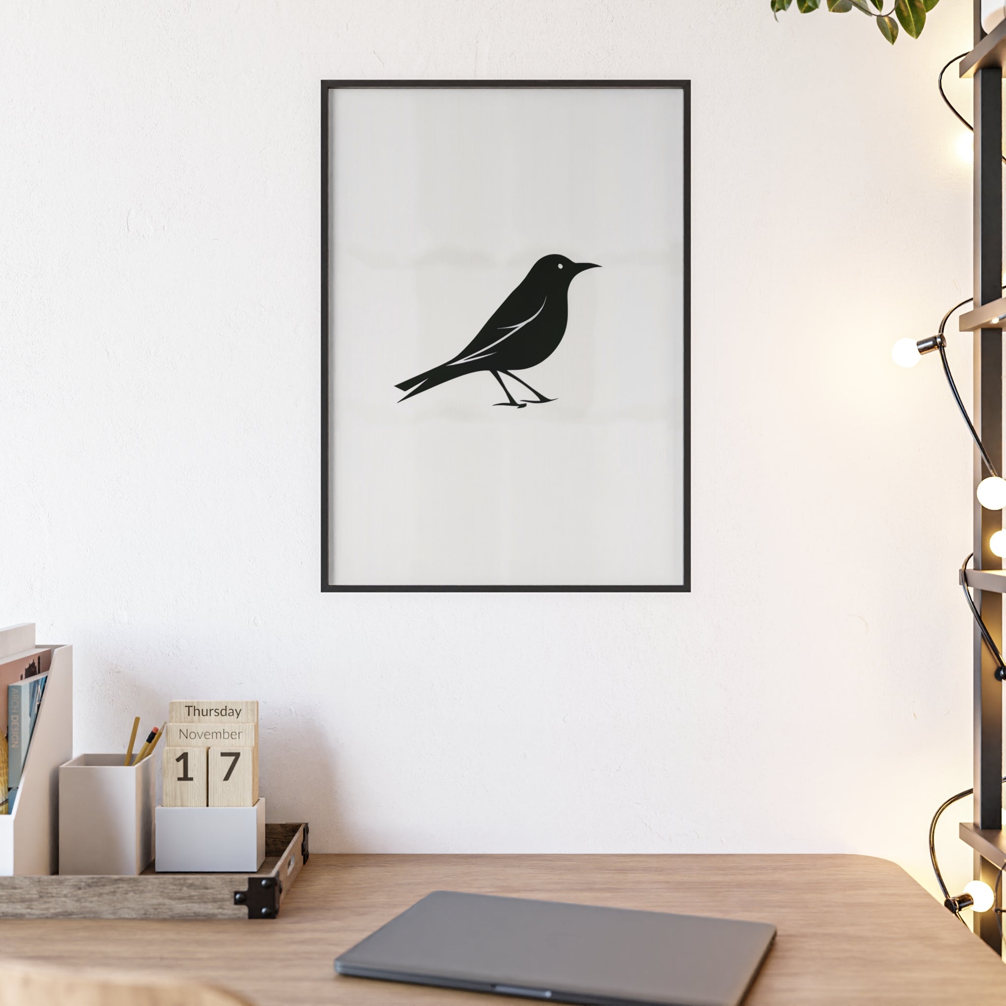 The Oriole Principle: A Study in Minimal Form – Framed Poster