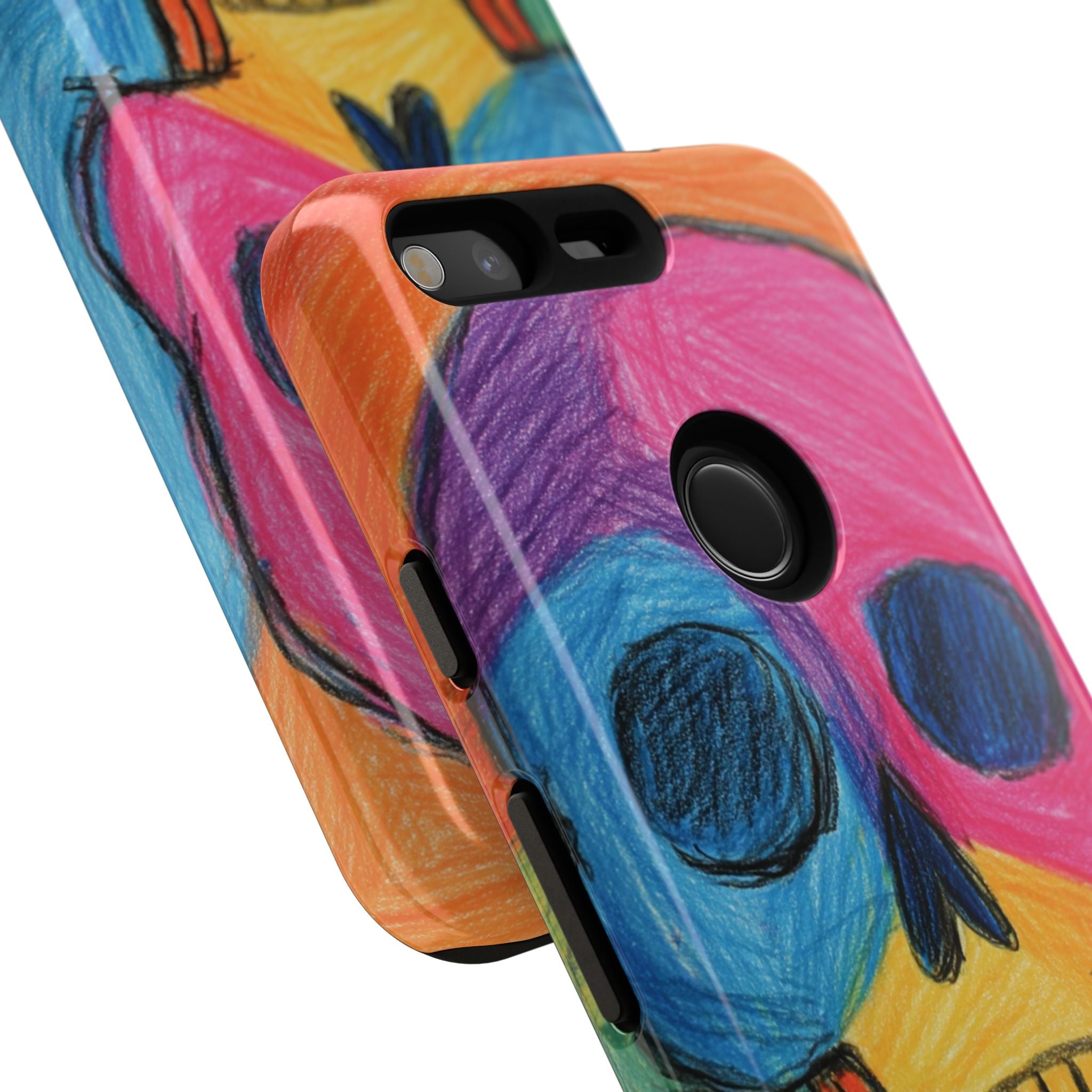 Vibrant Skull Phone Case | Tough Cases, Colorful Design, Unique Art Phone Cover