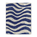 Abstract Blue Wave Canvas Print — Stretched Matte Wall Art
