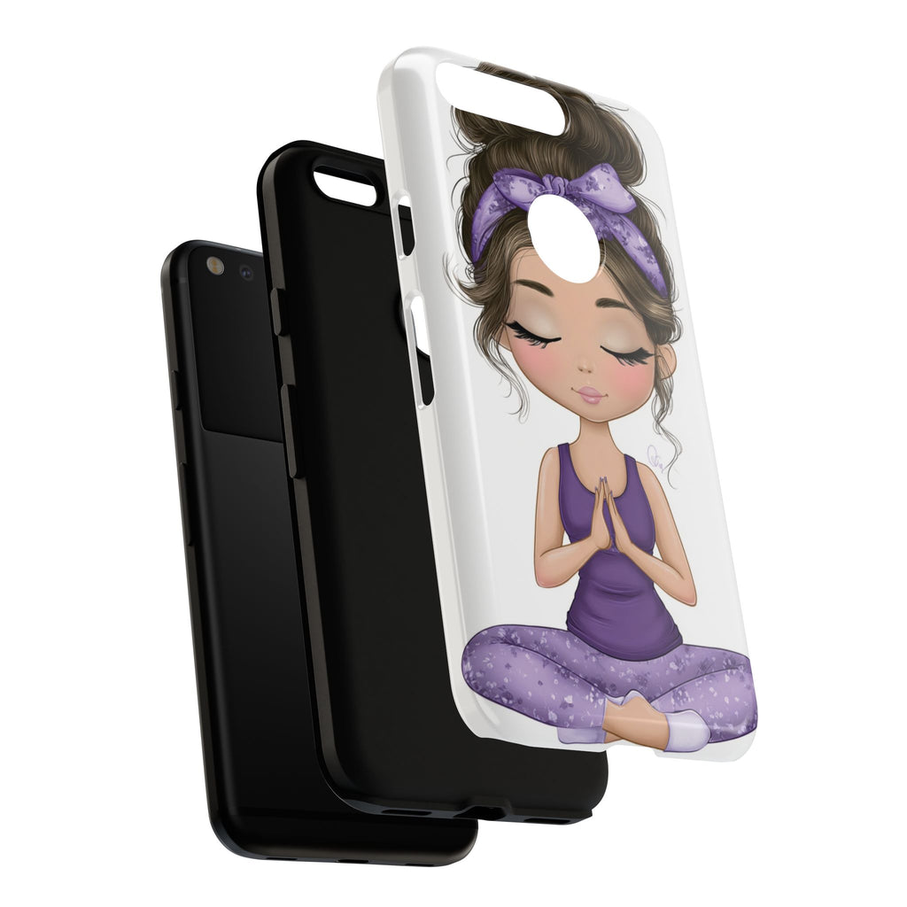 Yoga Phone Case for Mindfulness Gift for Yogis, Meditation Accessory, Zen Vibe