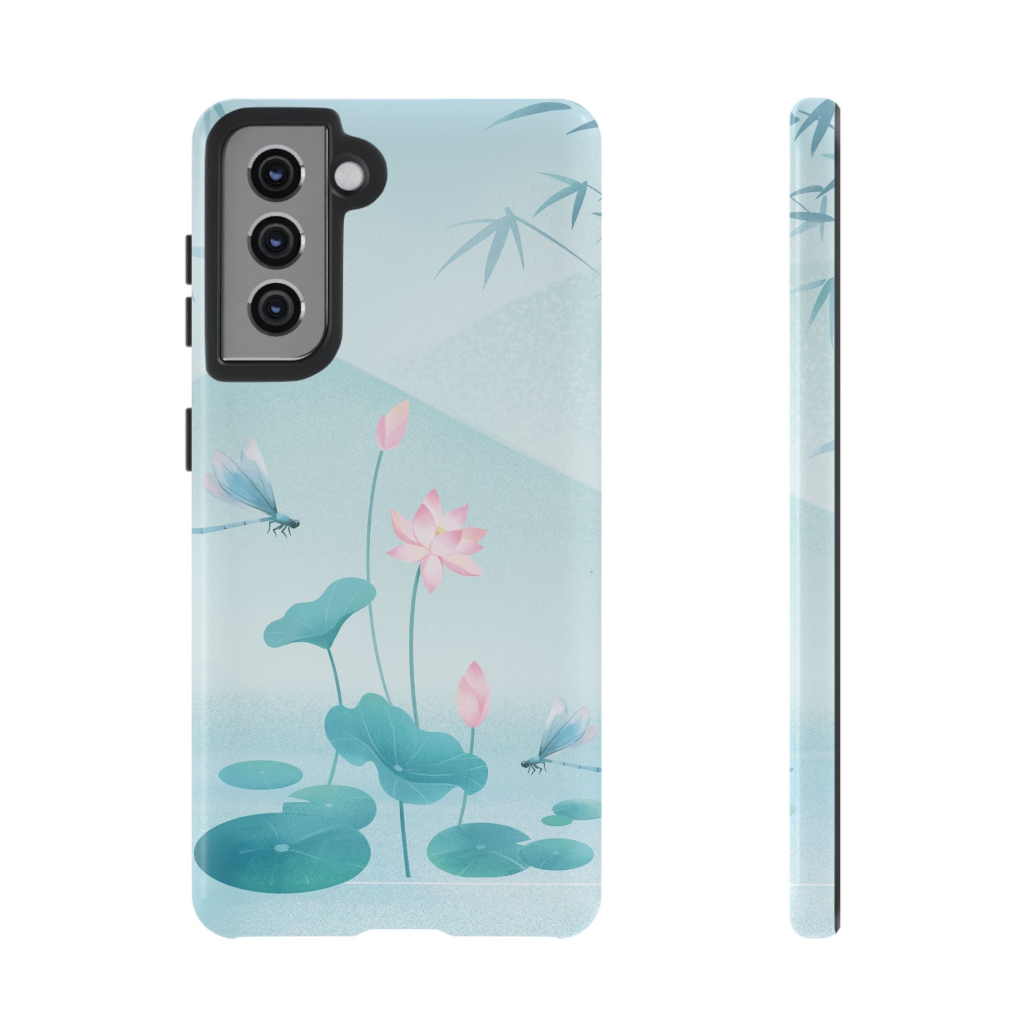 Lotus Pond Phone Case — Serene Floral iPhone Protective Cover
