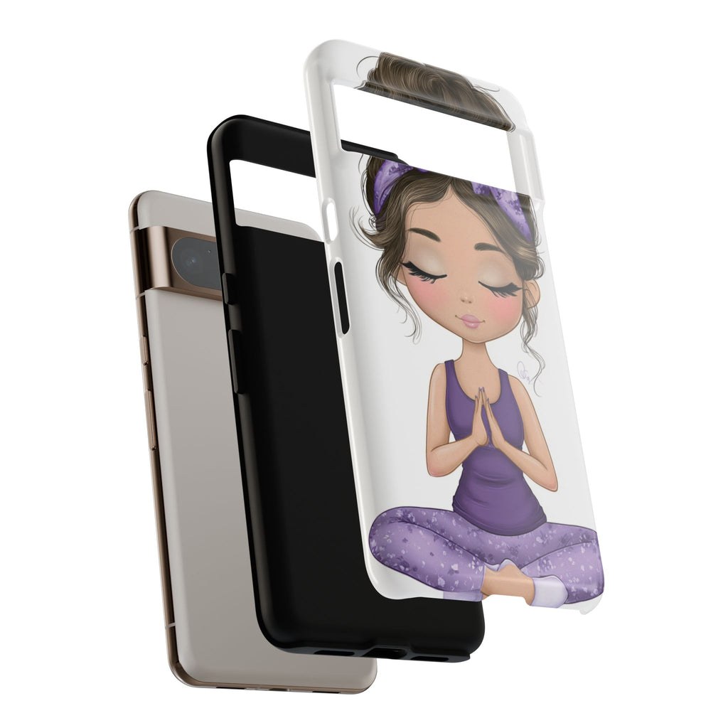Yoga Phone Case for Mindfulness Gift for Yogis, Meditation Accessory, Zen Vibe