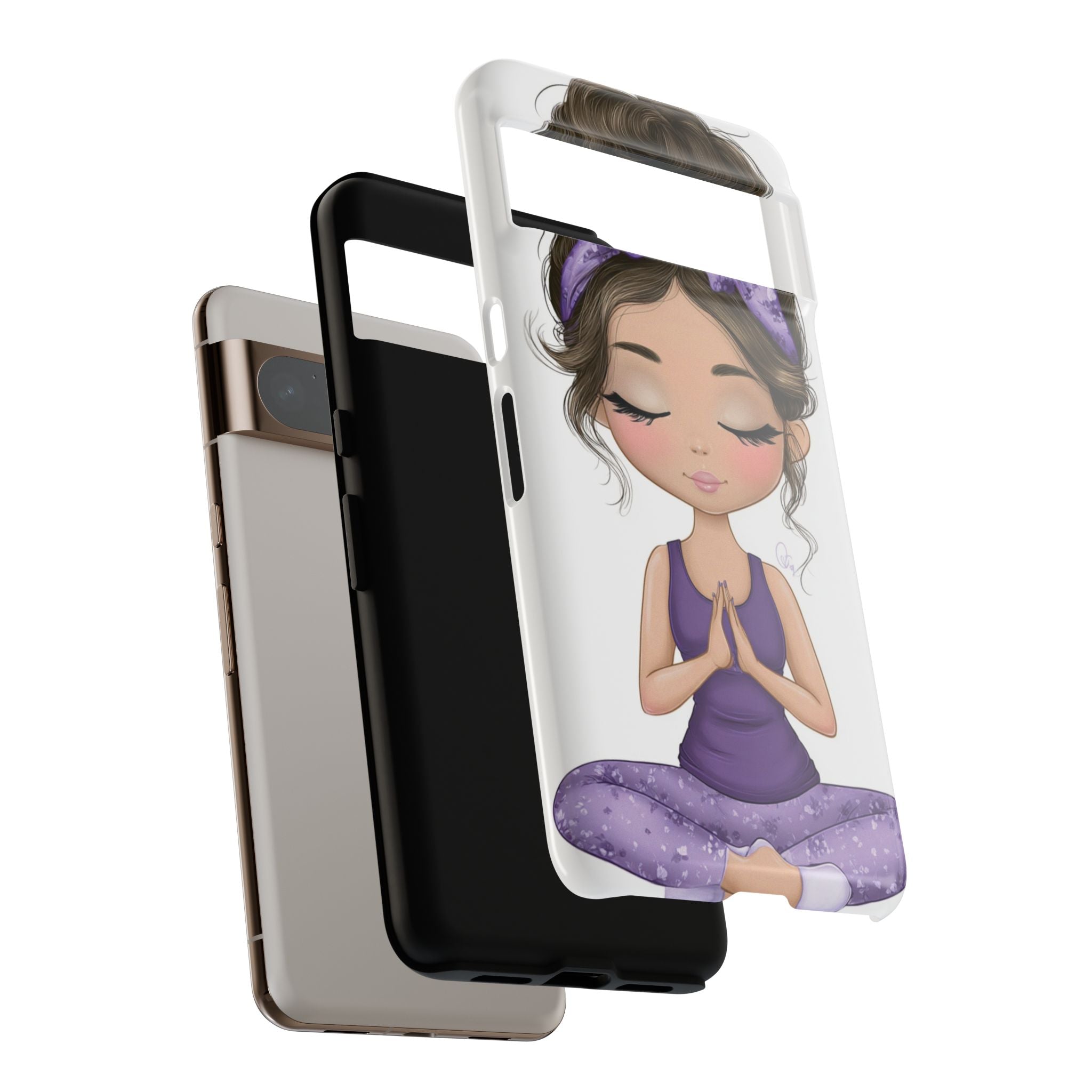 Yoga Phone Case for Mindfulness Gift for Yogis, Meditation Accessory, Zen Vibe