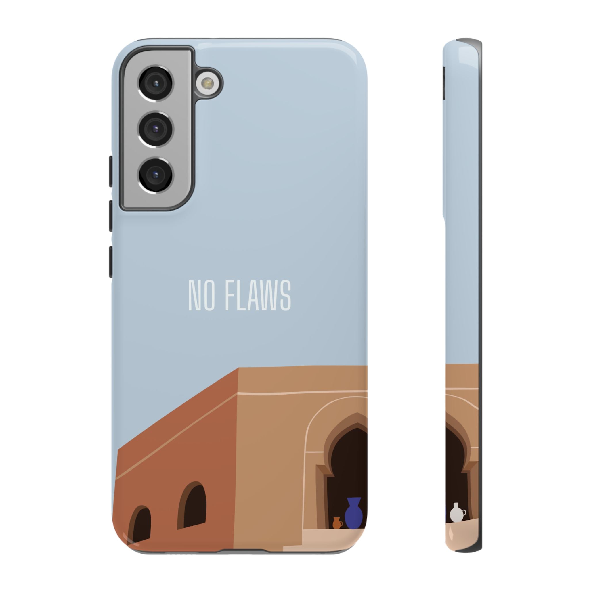Minimal Desert Illustration “No Flaws” Protective Tough Case