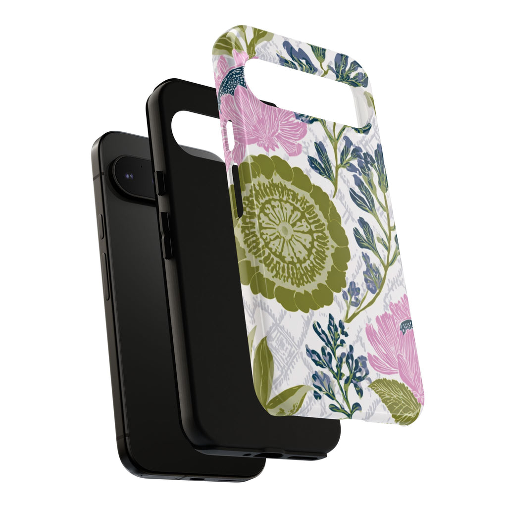 Floral Phone Case, Tough Cases with Elegant Design, Stylish Phone Accessories