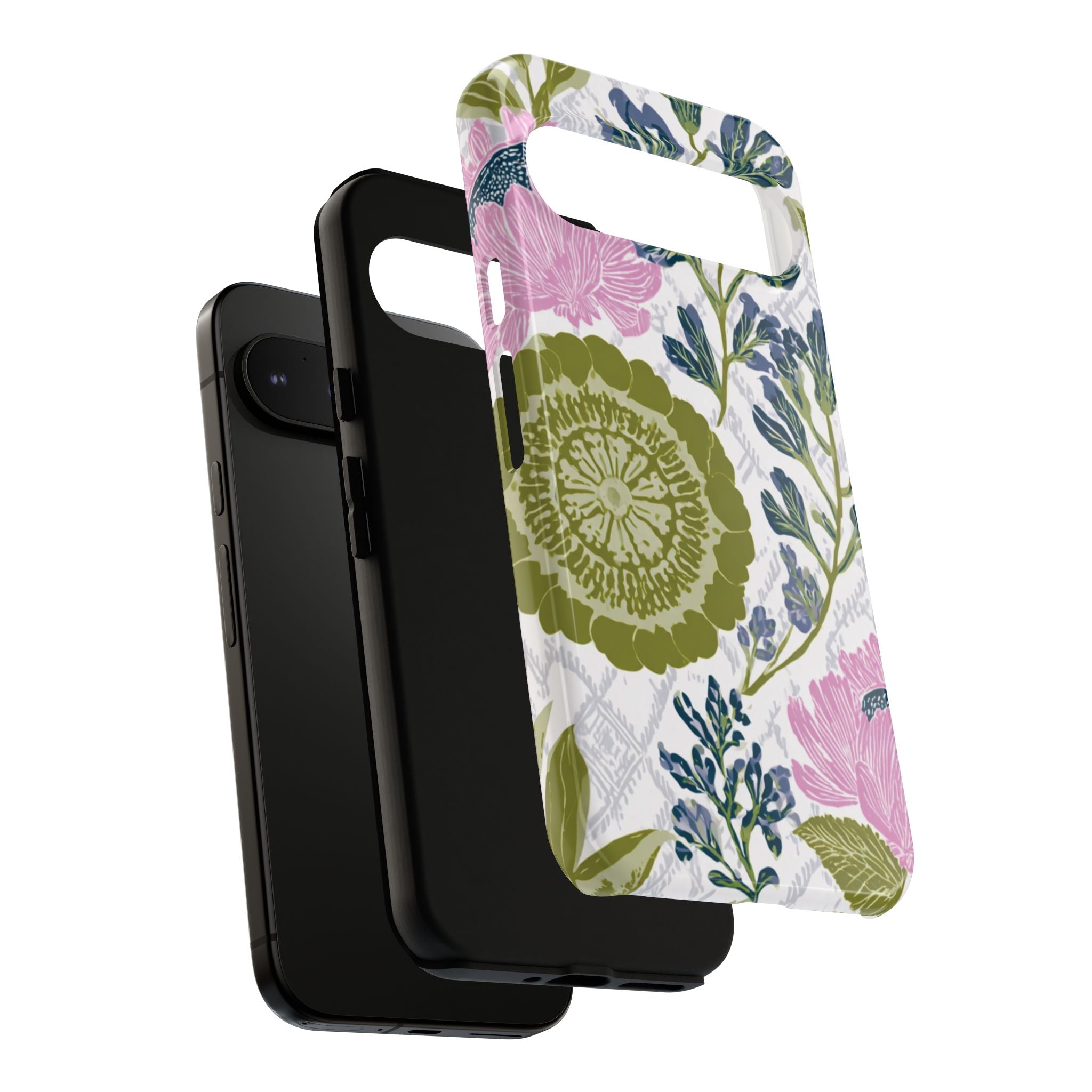 Floral Phone Case, Tough Cases with Elegant Design, Stylish Phone Accessories
