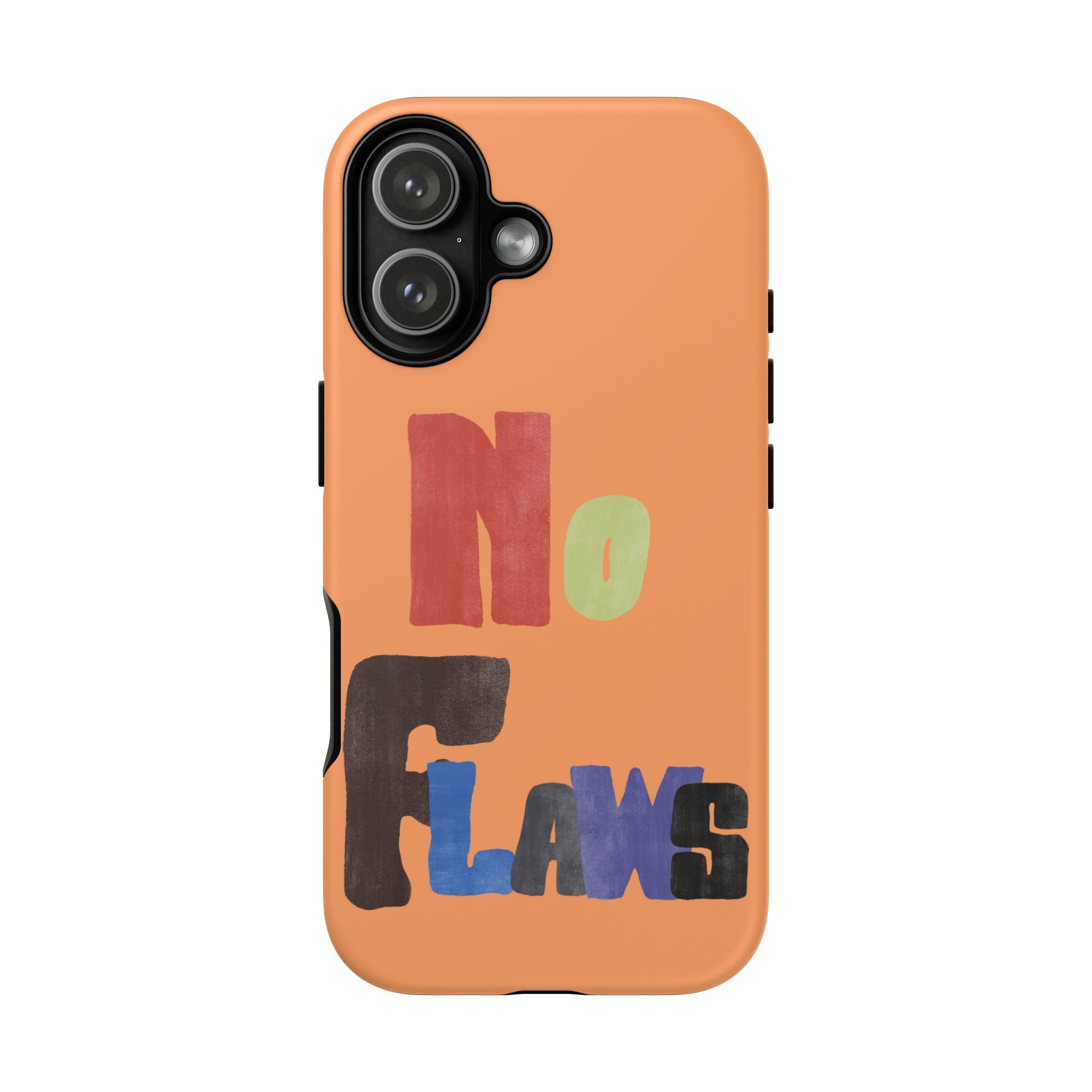 "No Flaws" Retro Hand-Lettered Protective Cover