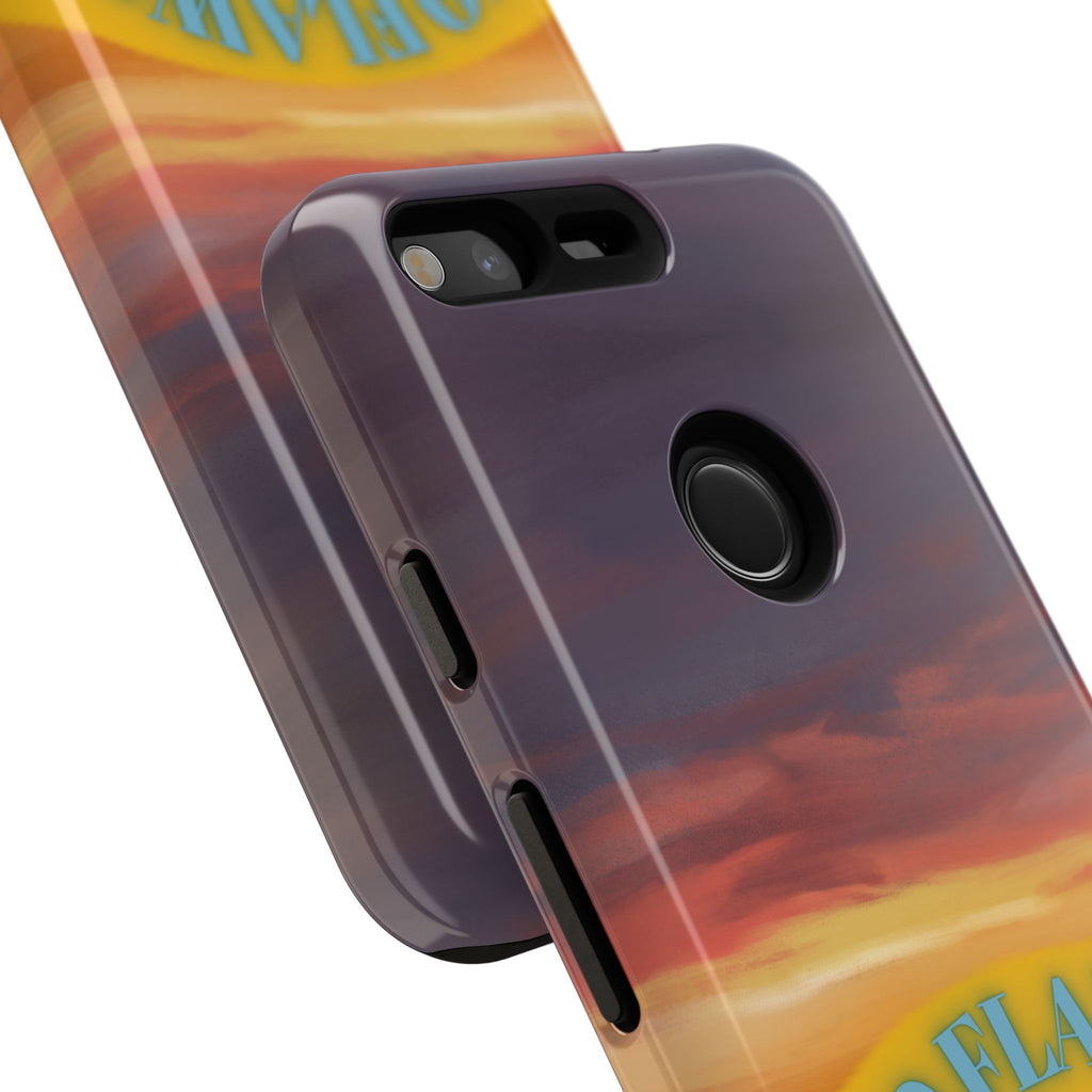 Sunset 'No Flaws' Tough Phone Case — Tropical Beach Protective Cover