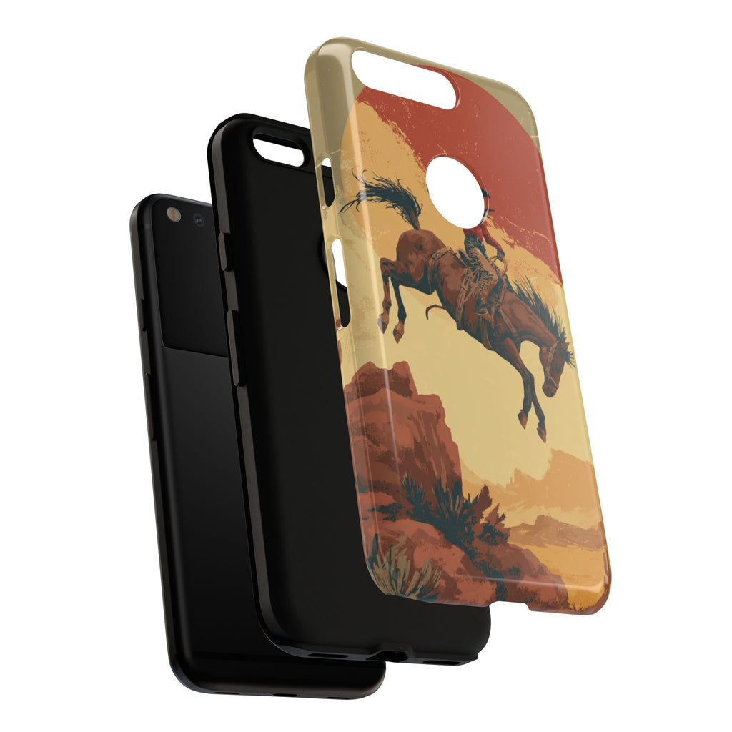 Cowboy Phone Case - Wild West Style, Tough Protection for Outdoor Lovers