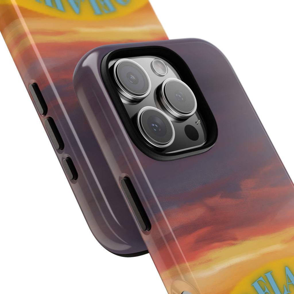 Sunset 'No Flaws' Tough Phone Case — Tropical Beach Protective Cover