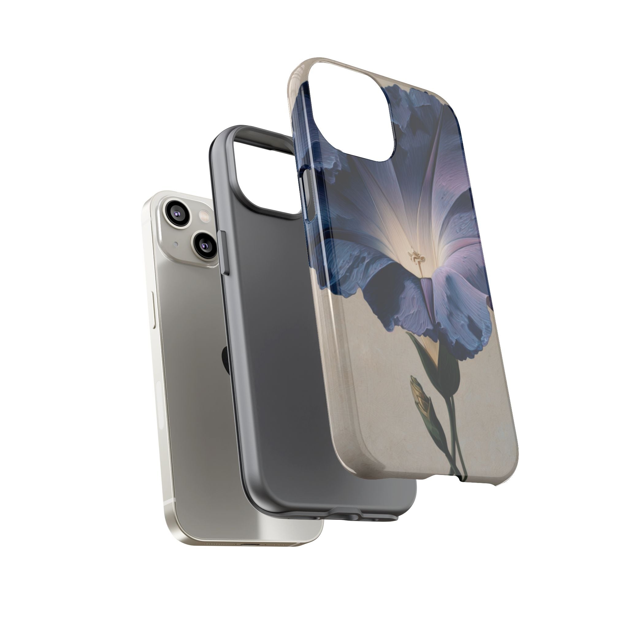 Floral Phone Case, Tough Cases with Purple Flower Design, Phone Accessories
