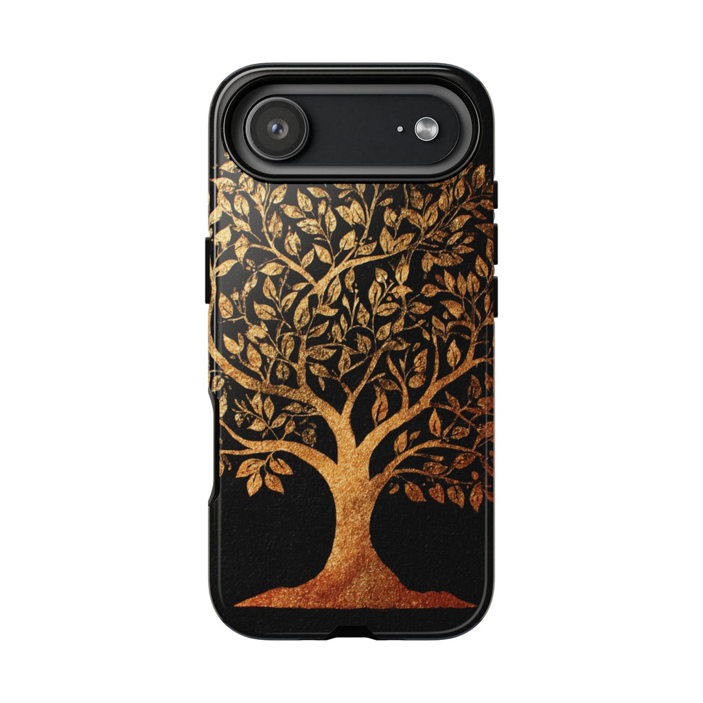 Golden Tree Phone Case, Tough Cases, Nature Lover Gift