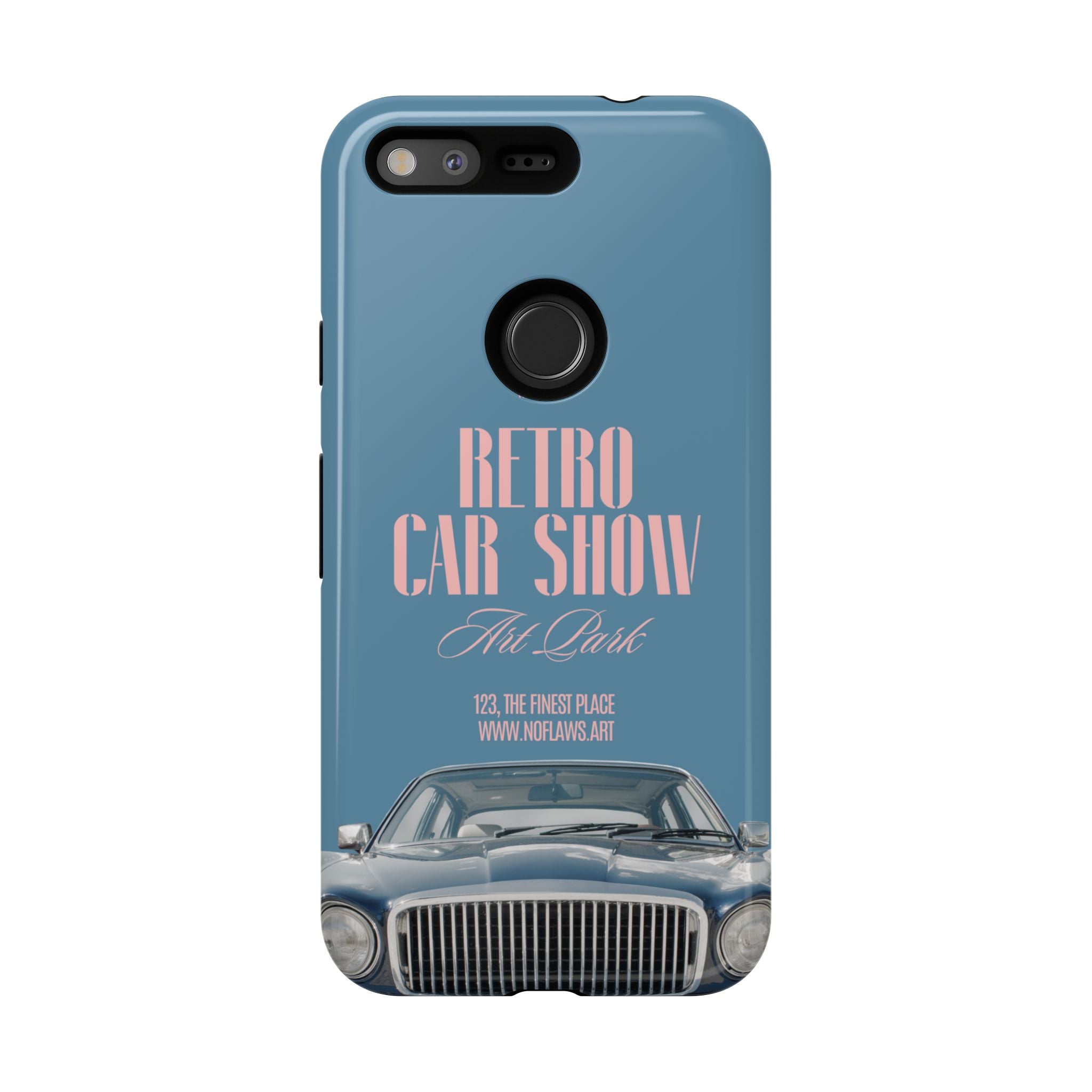 Retro Car Show Phone Case — Vintage Classic Auto Design
