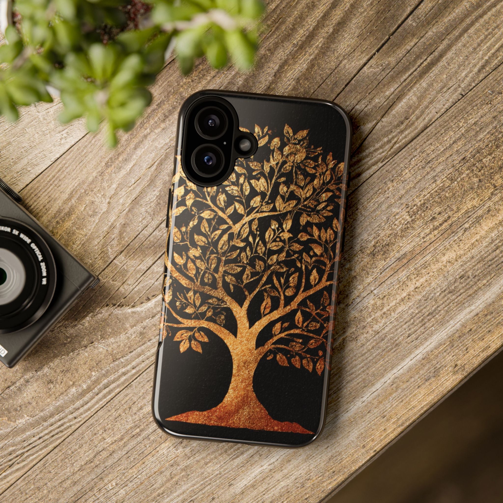 Golden Tree Phone Case, Tough Cases, Nature Lover Gift