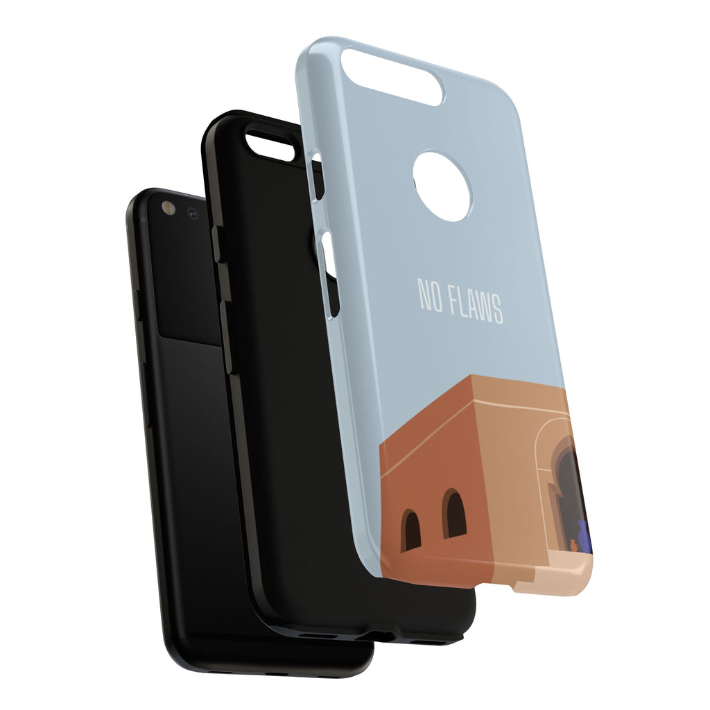 Minimal Desert Illustration “No Flaws” Protective Tough Case