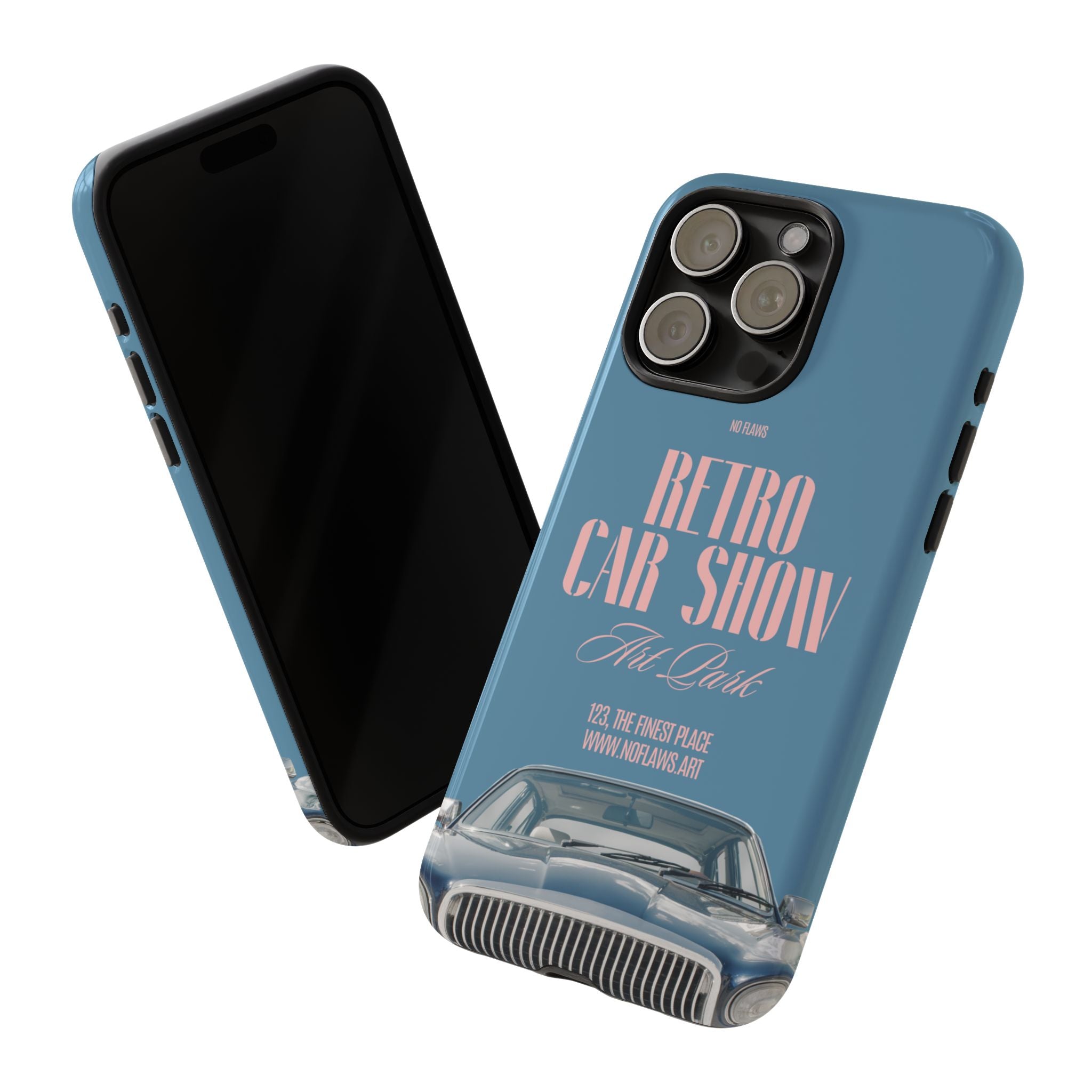 Retro Car Show Phone Case — Vintage Classic Auto Design