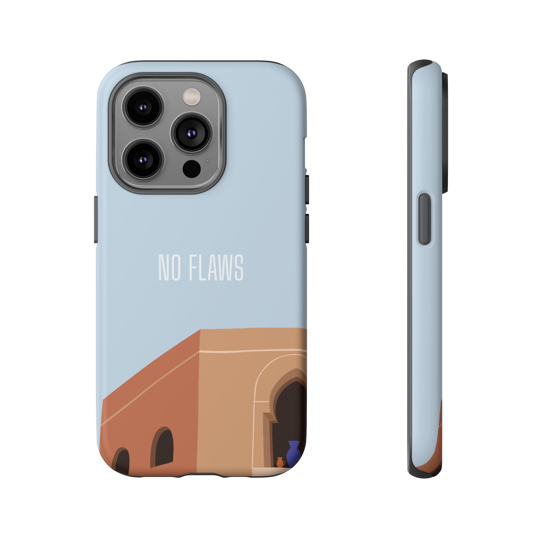 Minimal Desert Illustration “No Flaws” Protective Tough Case