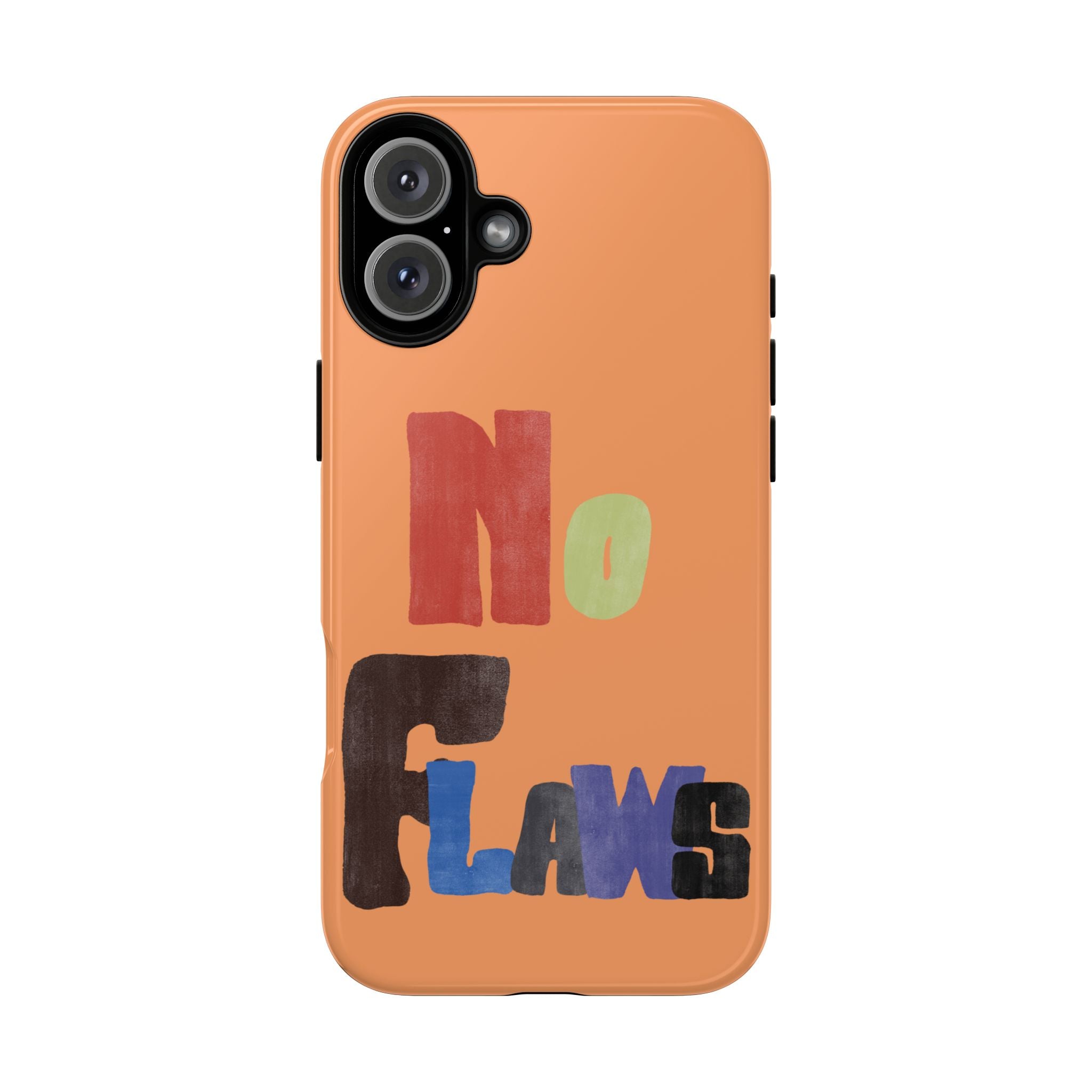 "No Flaws" Retro Hand-Lettered Protective Cover