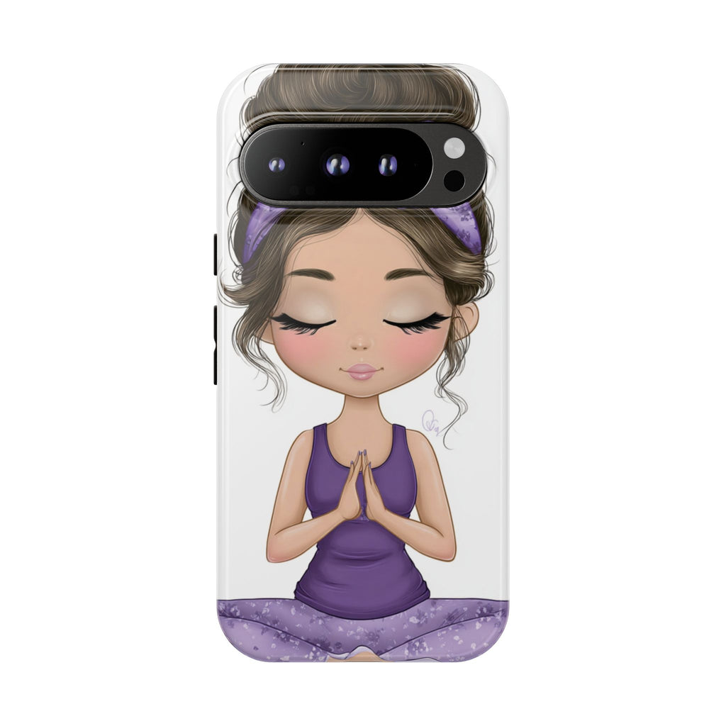 Yoga Phone Case for Mindfulness Gift for Yogis, Meditation Accessory, Zen Vibe