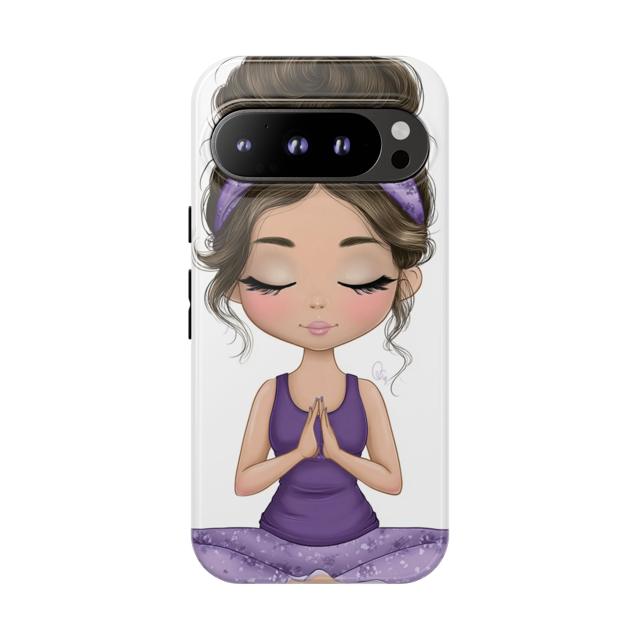 Yoga Phone Case for Mindfulness Gift for Yogis, Meditation Accessory, Zen Vibe