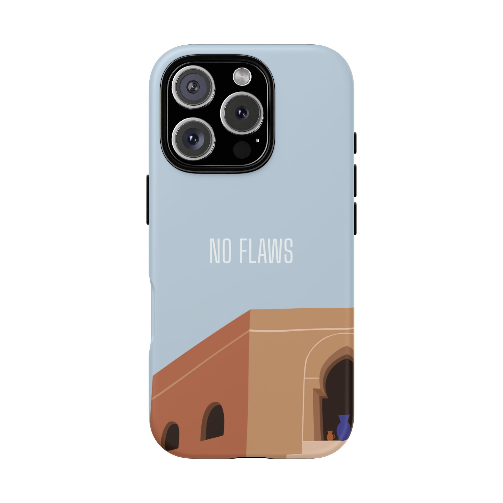 Minimal Desert Illustration “No Flaws” Protective Tough Case