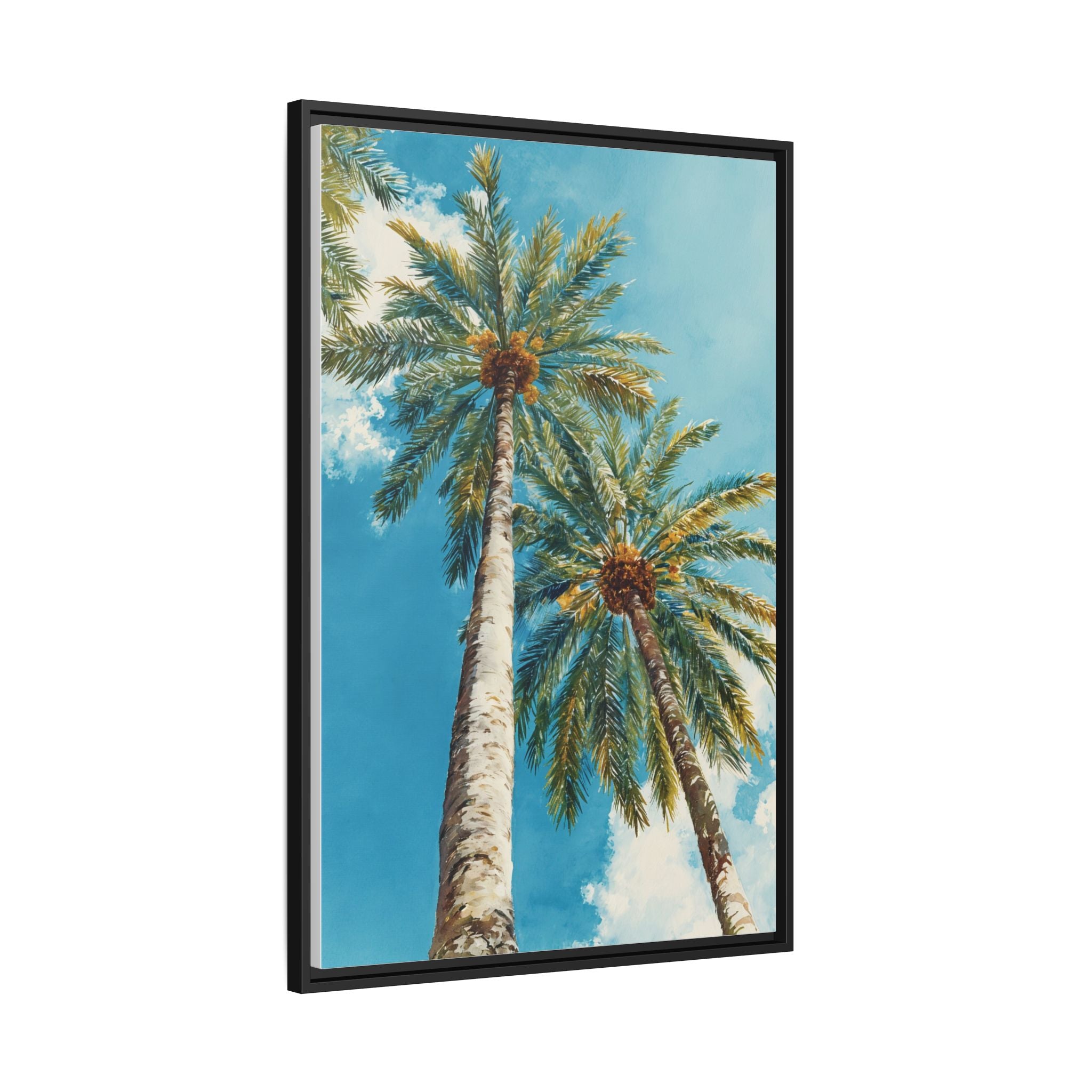 Palm Tree Sky Matte Canvas Print