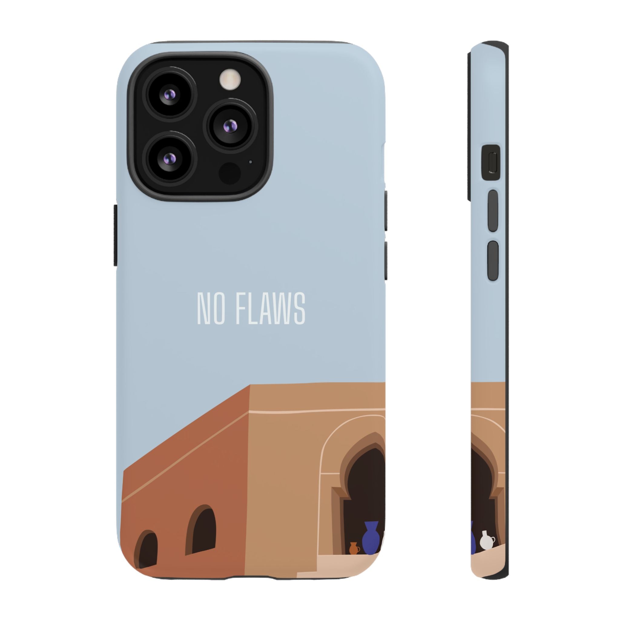 Minimal Desert Illustration “No Flaws” Protective Tough Case