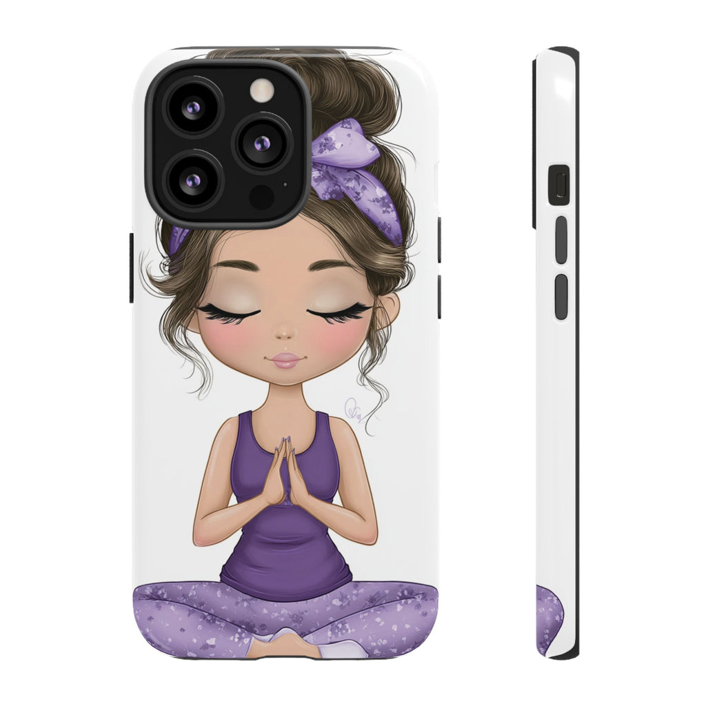 Yoga Phone Case for Mindfulness Gift for Yogis, Meditation Accessory, Zen Vibe
