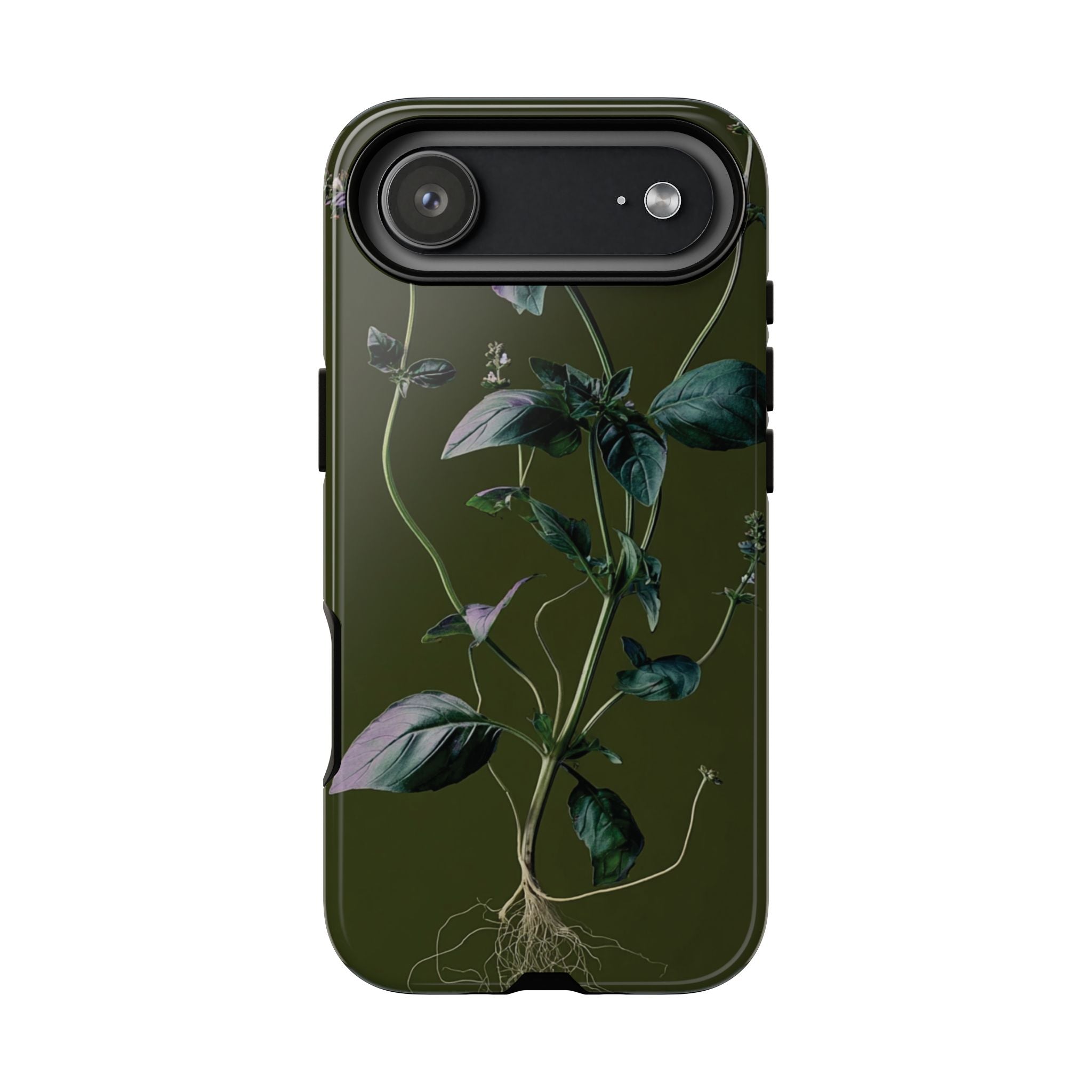 Green Botanical Phone Case, Floral Phone Cover, Nature Lover Gift