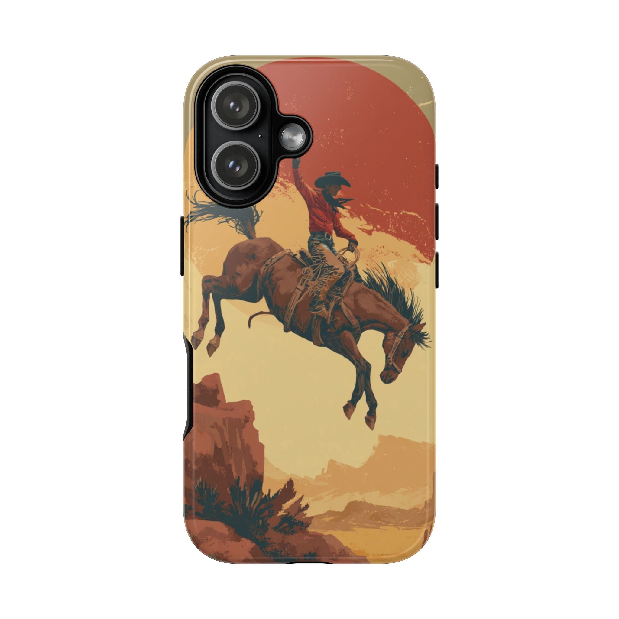 Cowboy Phone Case - Wild West Style, Tough Protection for Outdoor Lovers