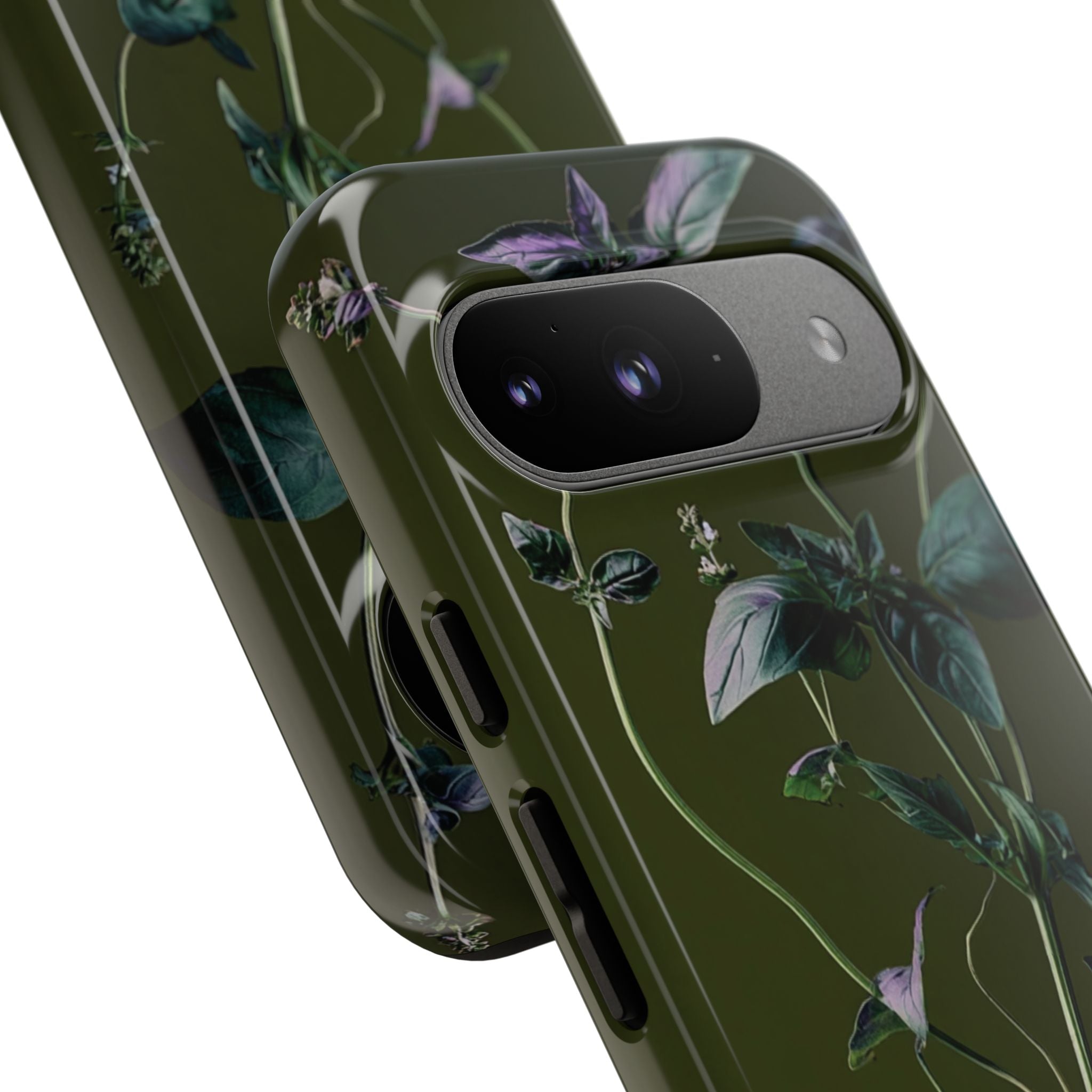 Green Botanical Phone Case, Floral Phone Cover, Nature Lover Gift