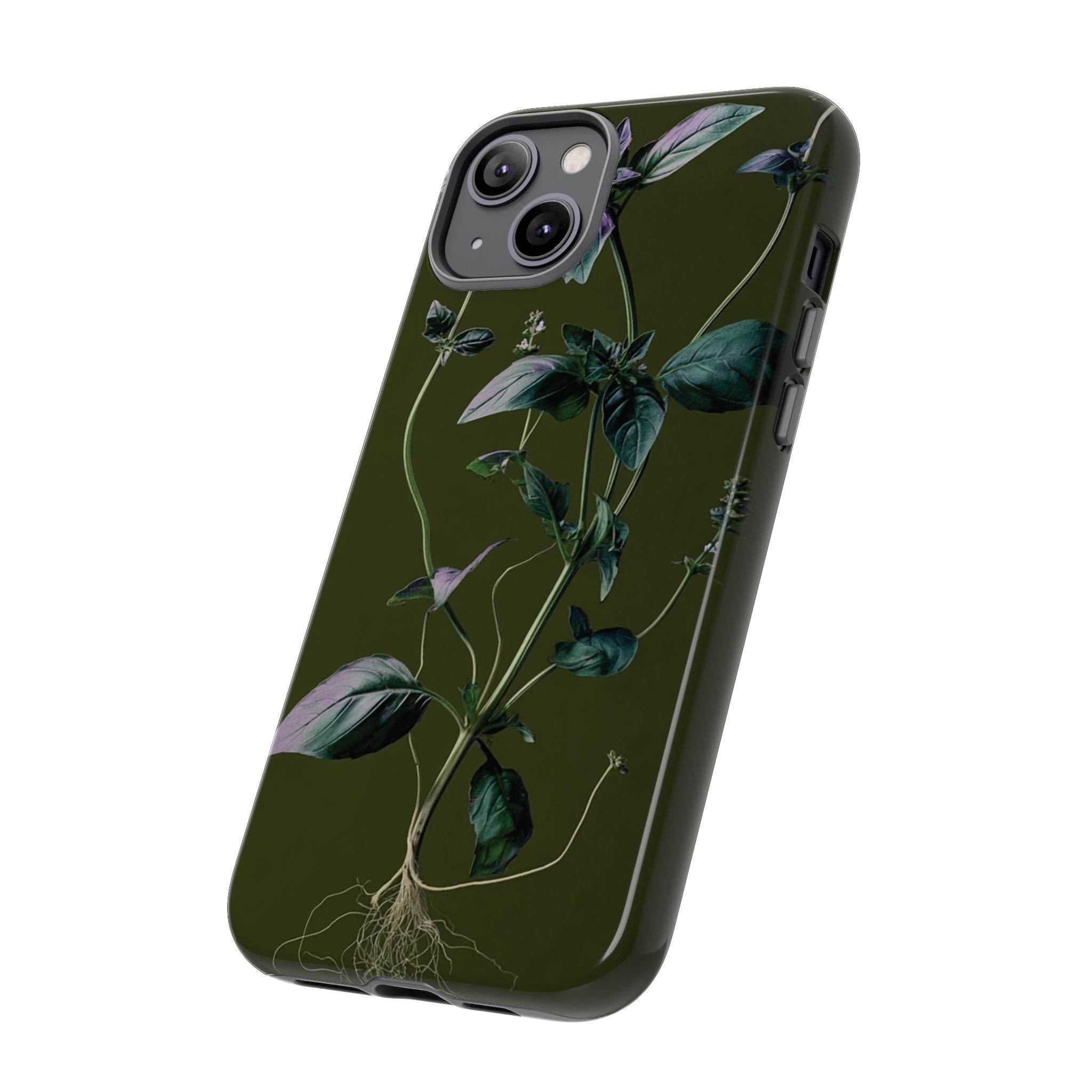 Green Botanical Phone Case, Floral Phone Cover, Nature Lover Gift