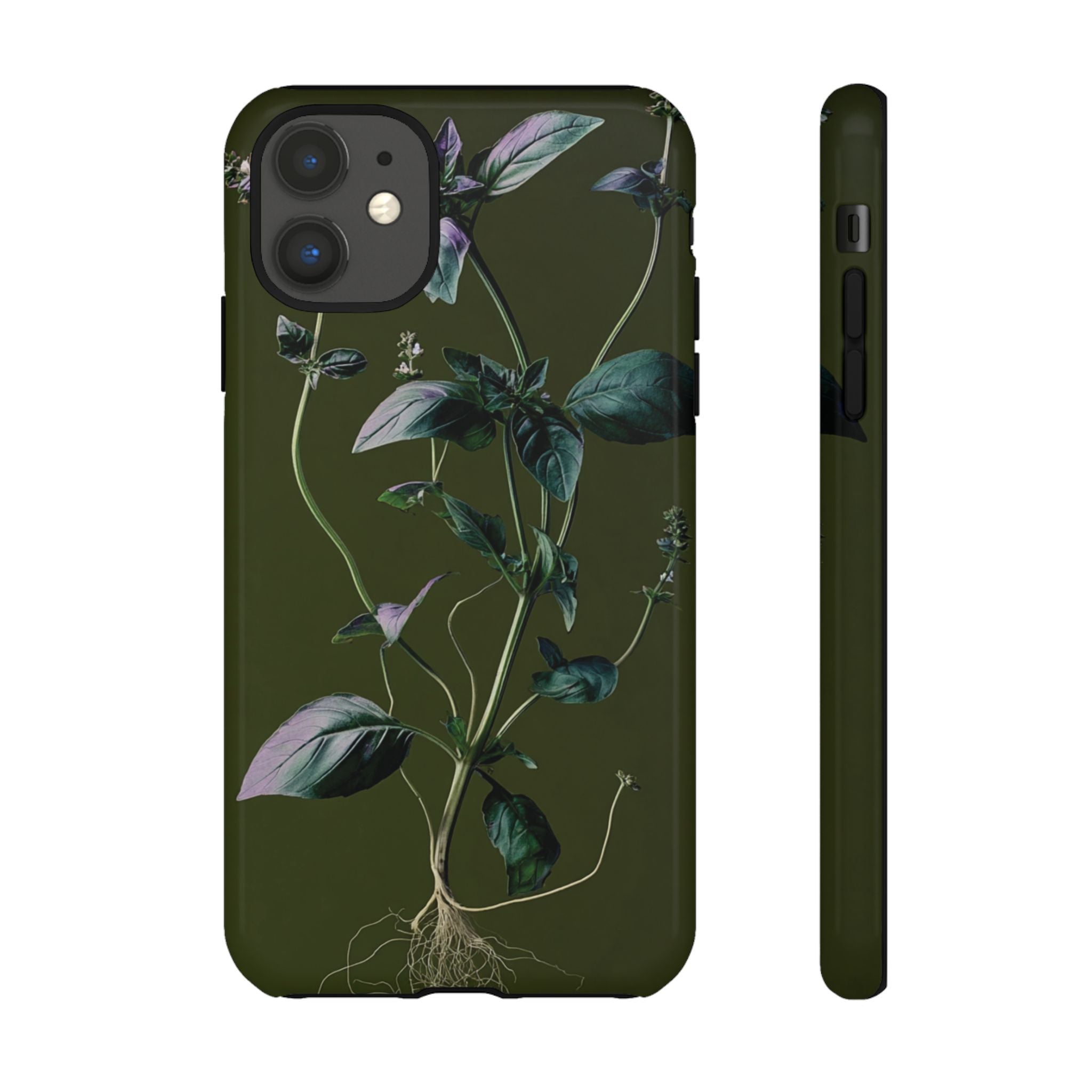 Green Botanical Phone Case, Floral Phone Cover, Nature Lover Gift