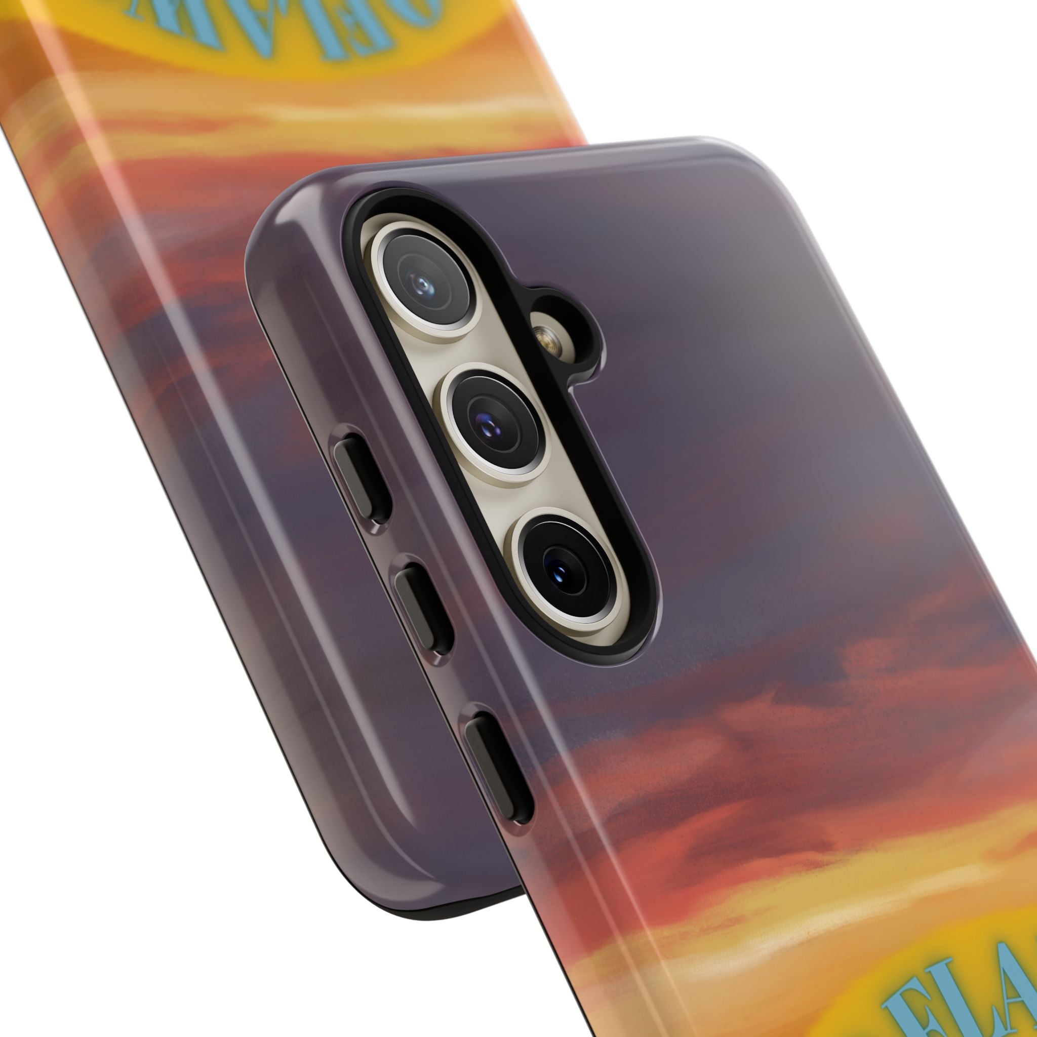 Sunset 'No Flaws' Tough Phone Case — Tropical Beach Protective Cover